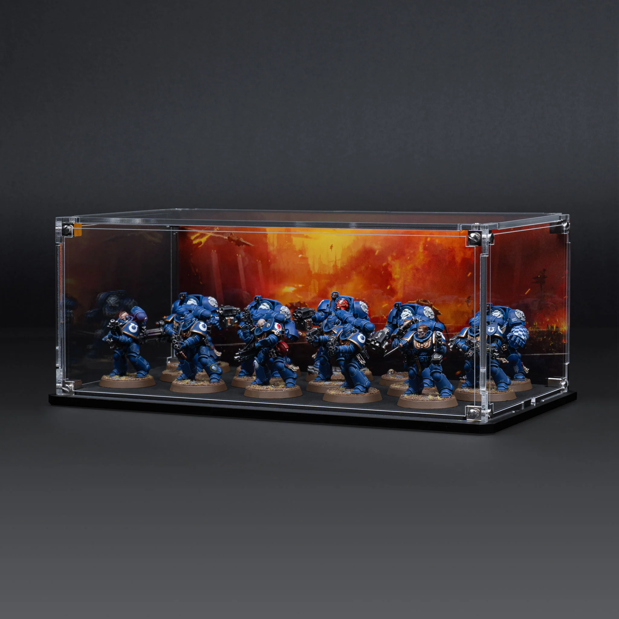 Display Case for Warhammer® Squad with Endless War Background - Image 16
