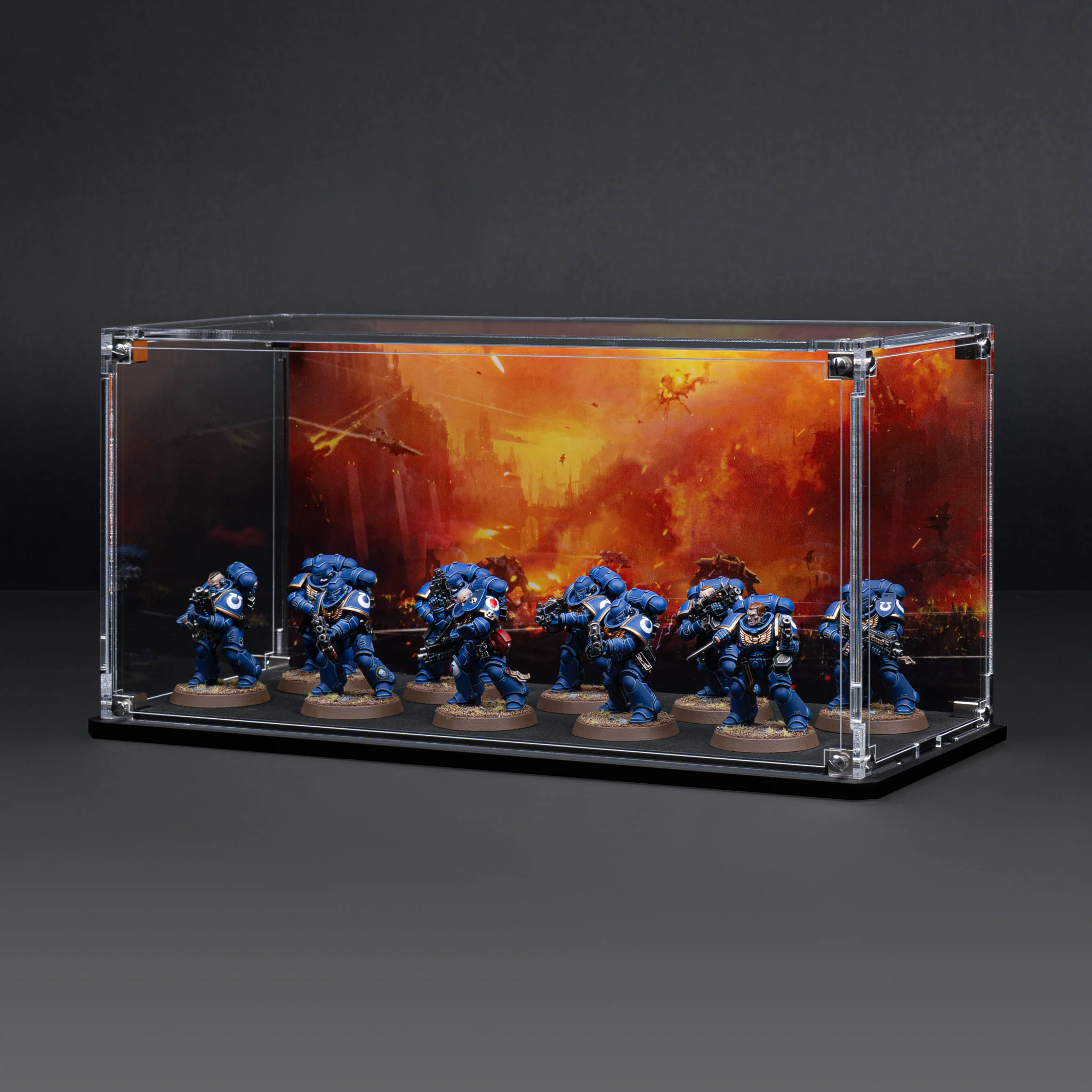 Display Case for Warhammer® Squad with Endless War Background - Image 17