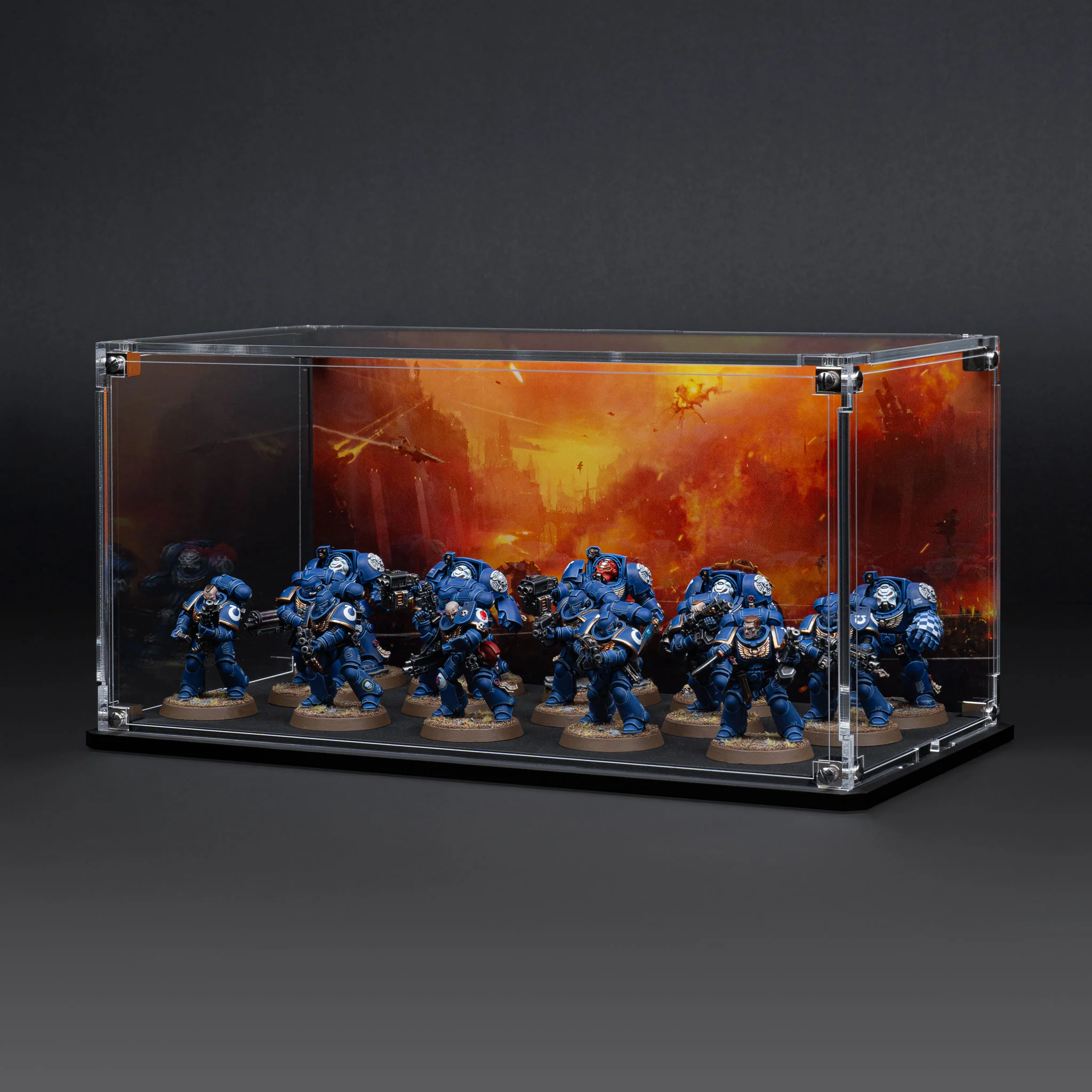 Display Case for Warhammer® Squad with Endless War Background - Image 18