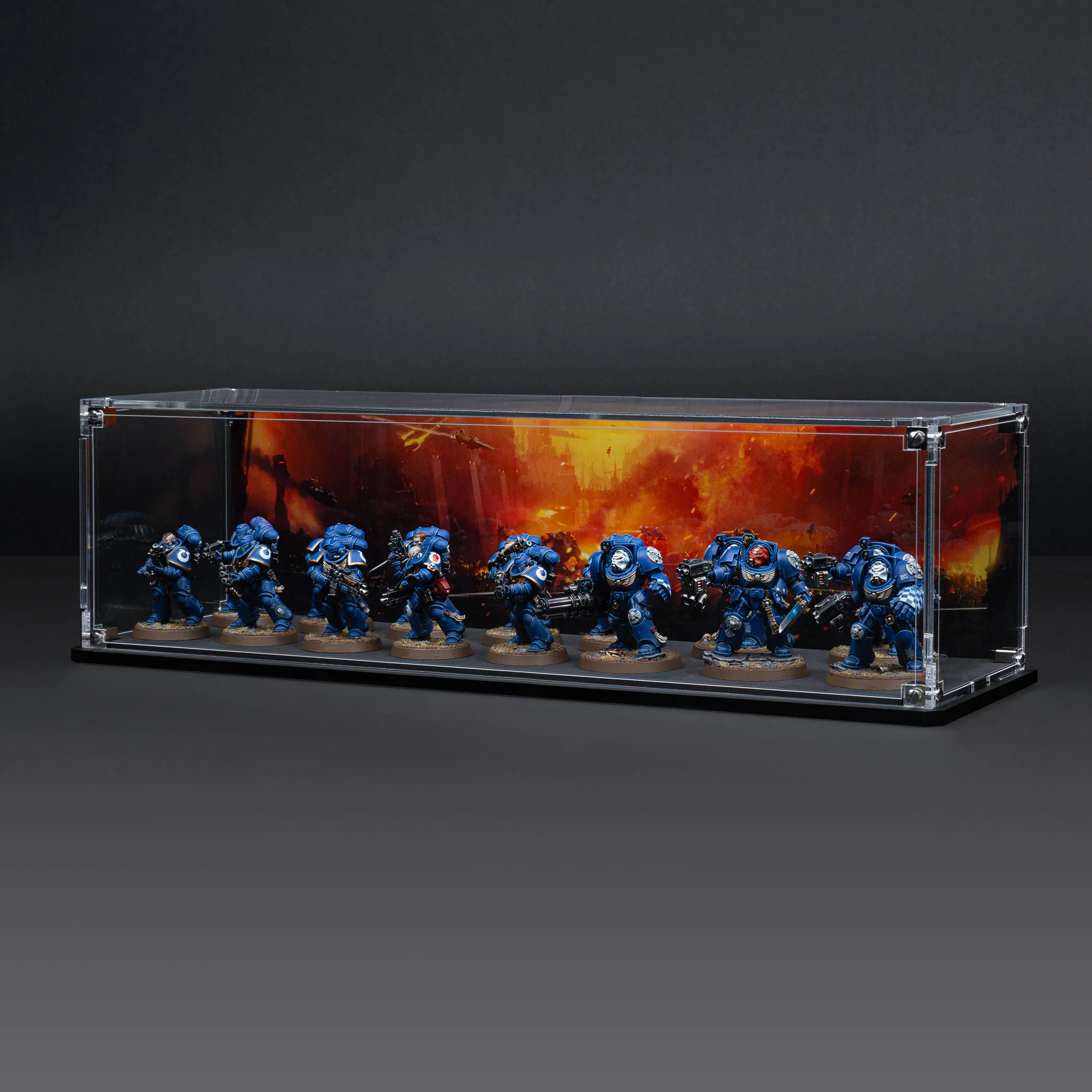 Display Case for Warhammer® Squad with Endless War Background - Image 19