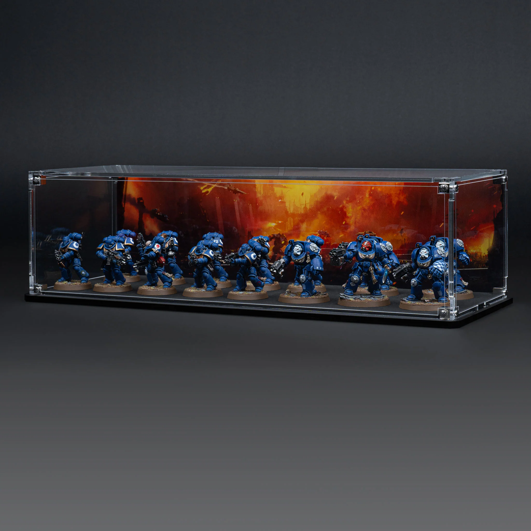 Display Case for Warhammer® Squad with Endless War Background - Image 20