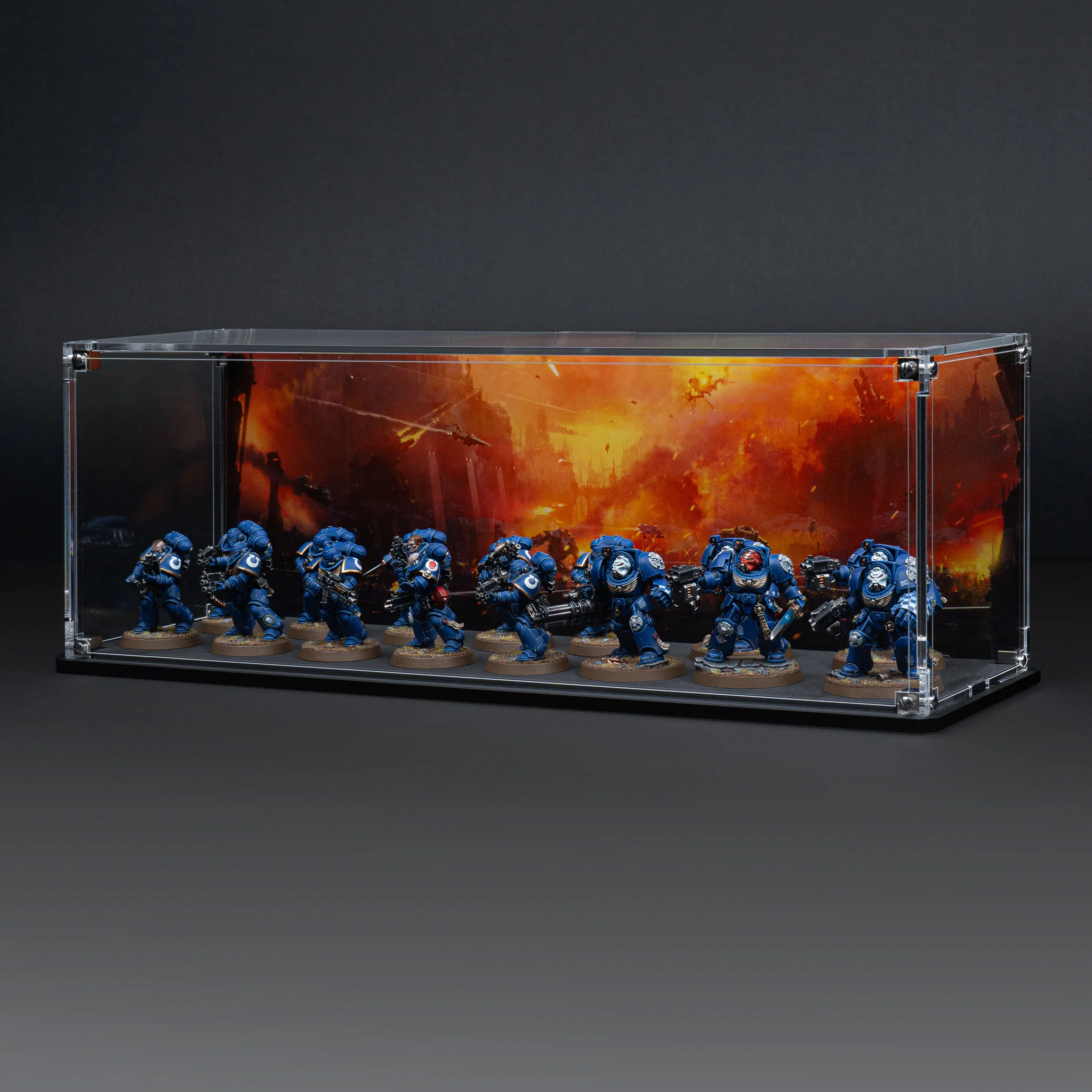 Display Case for Warhammer® Squad with Endless War Background - Image 21