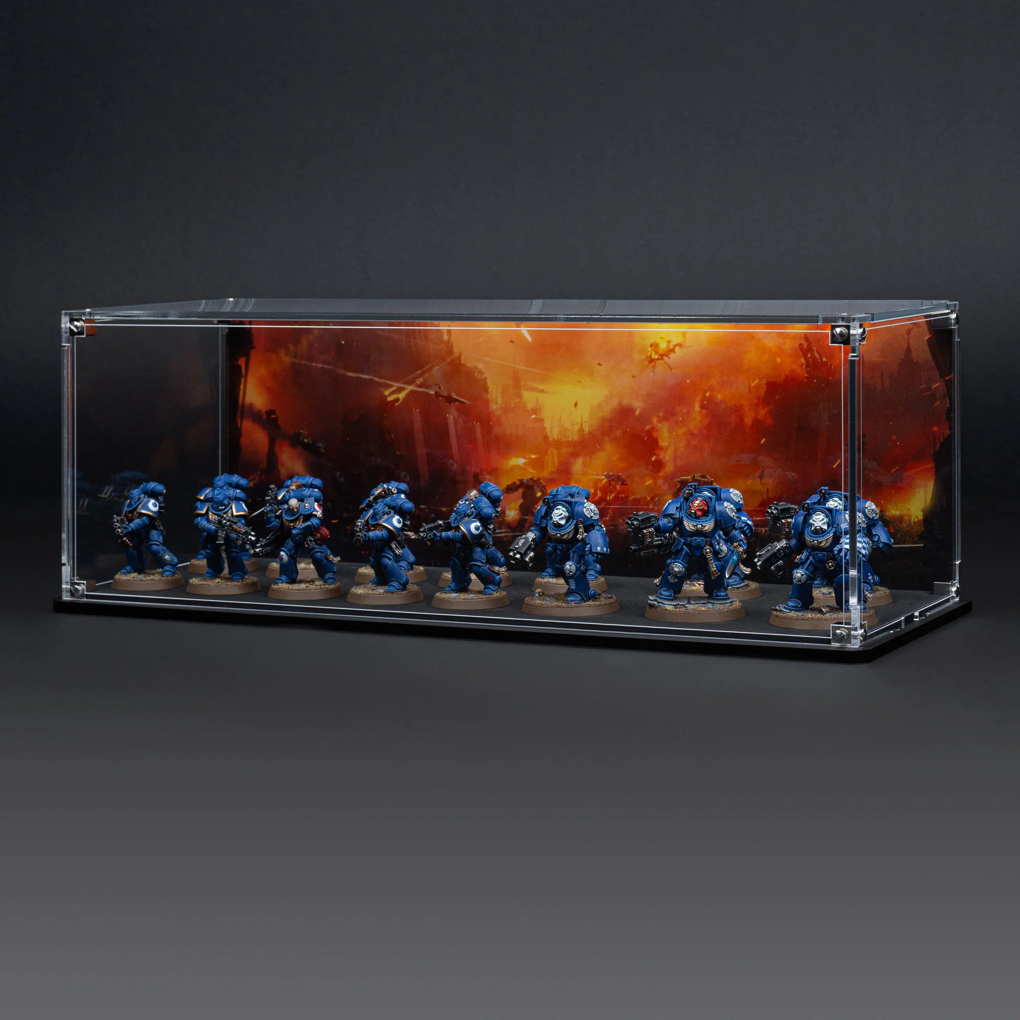 Display Case for Warhammer® Squad with Endless War Background - Image 22