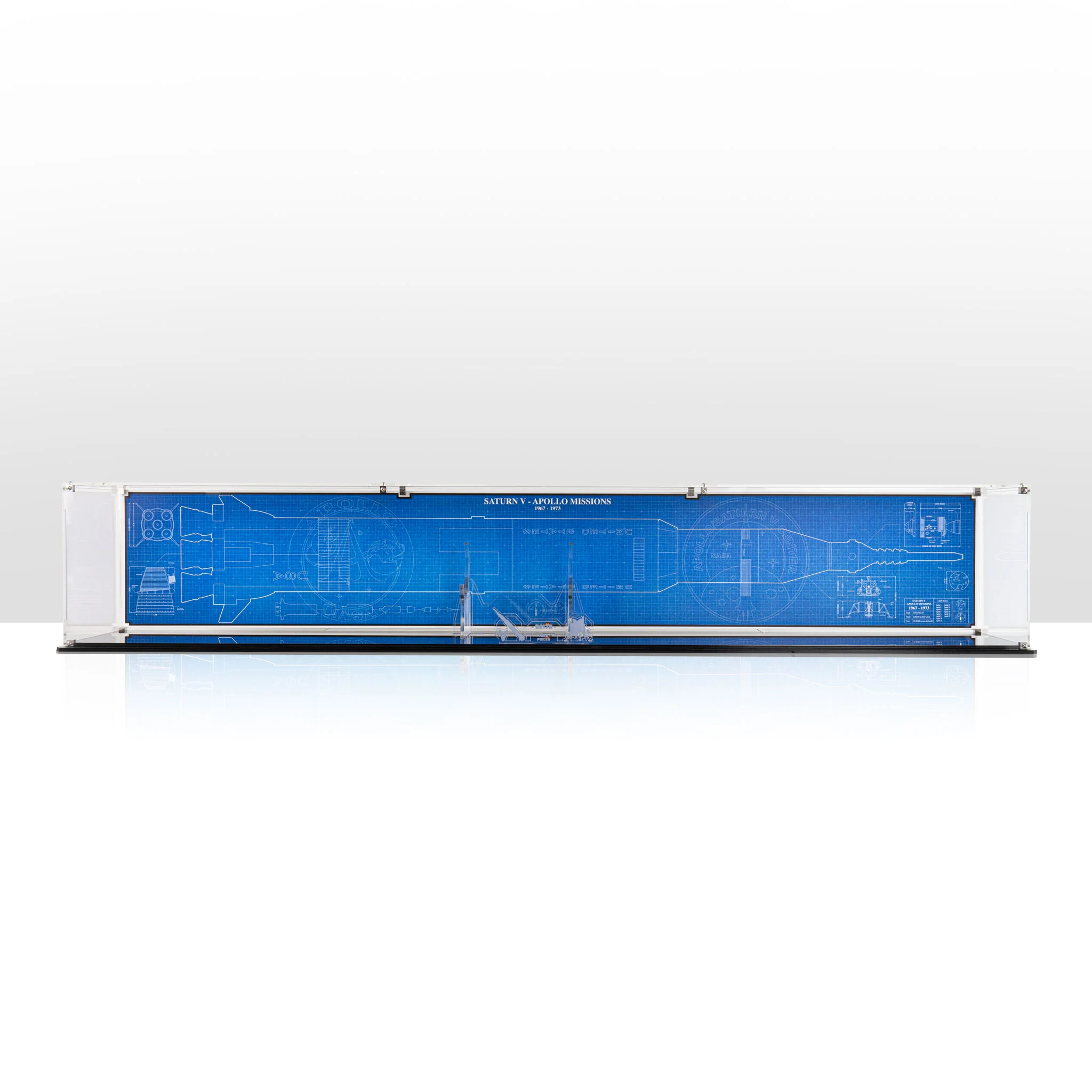 Display Case (horizontal) for LEGO® Ideas: NASA Apollo Saturn V (92176) - Image 3