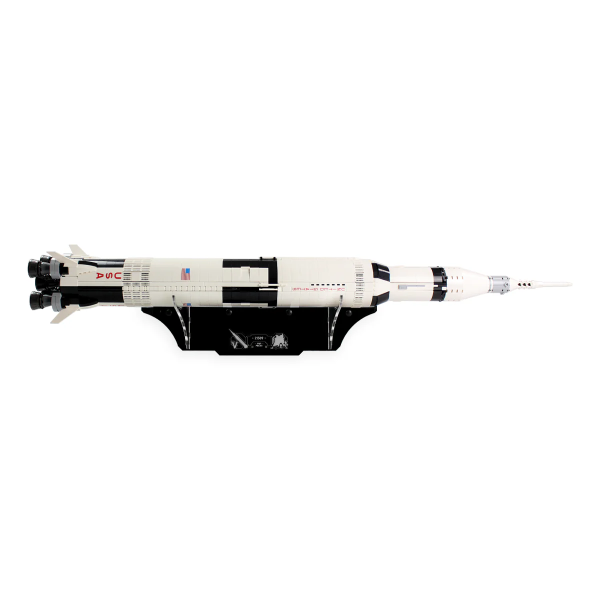 Wall mounted Display Stand for LEGO® Ideas: NASA Apollo Saturn V (21309)