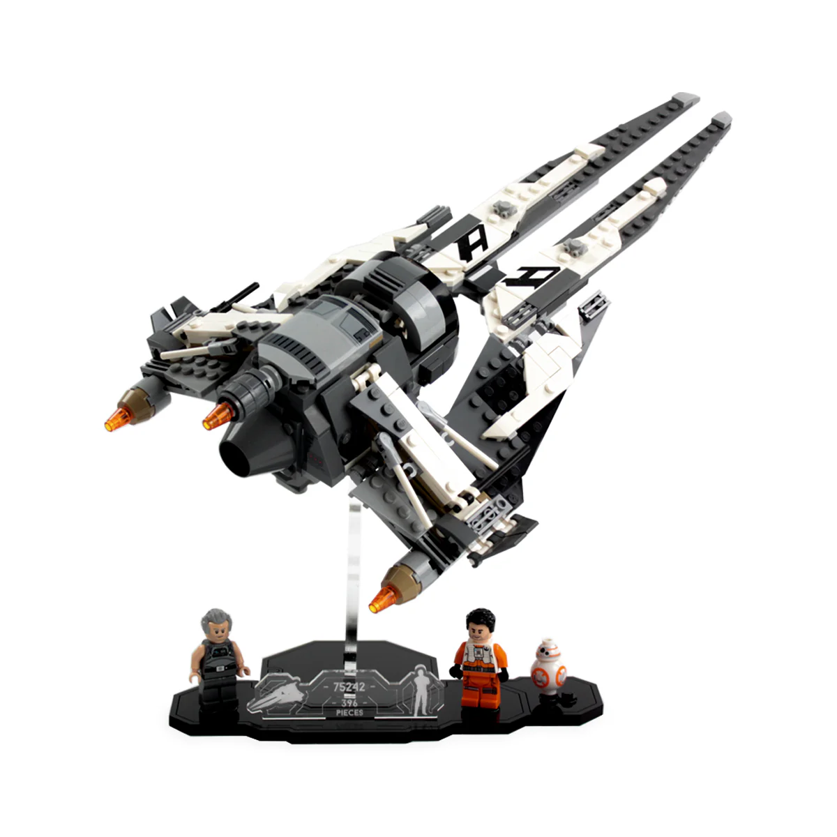 Display Stand for LEGO® Star Wars™ Black Ace Interceptor (75242)
