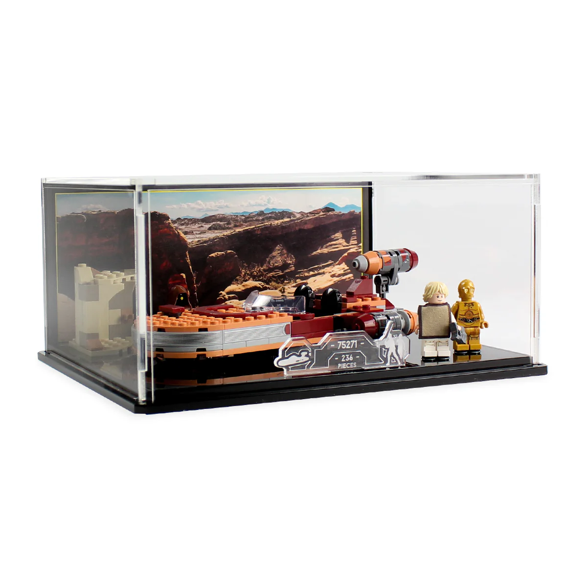 Display Case for LEGO® Star Wars™ Luke's Landspeeder (75271) - Image 2
