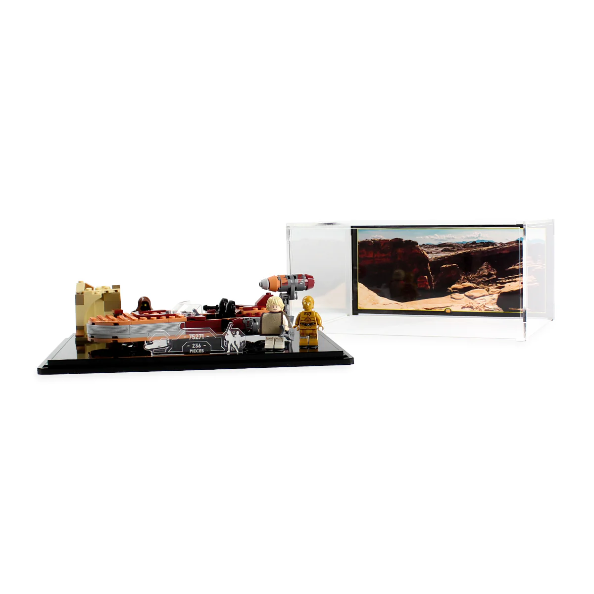 Display Case for LEGO® Star Wars™ Luke's Landspeeder (75271) - Image 3