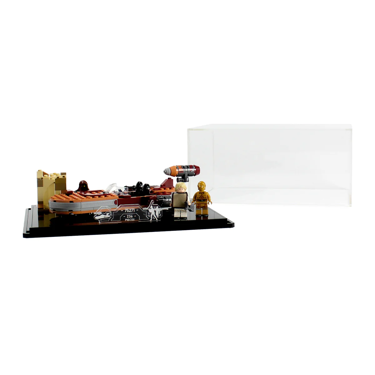 Display Case for LEGO® Star Wars™ Luke's Landspeeder (75271) - Image 4
