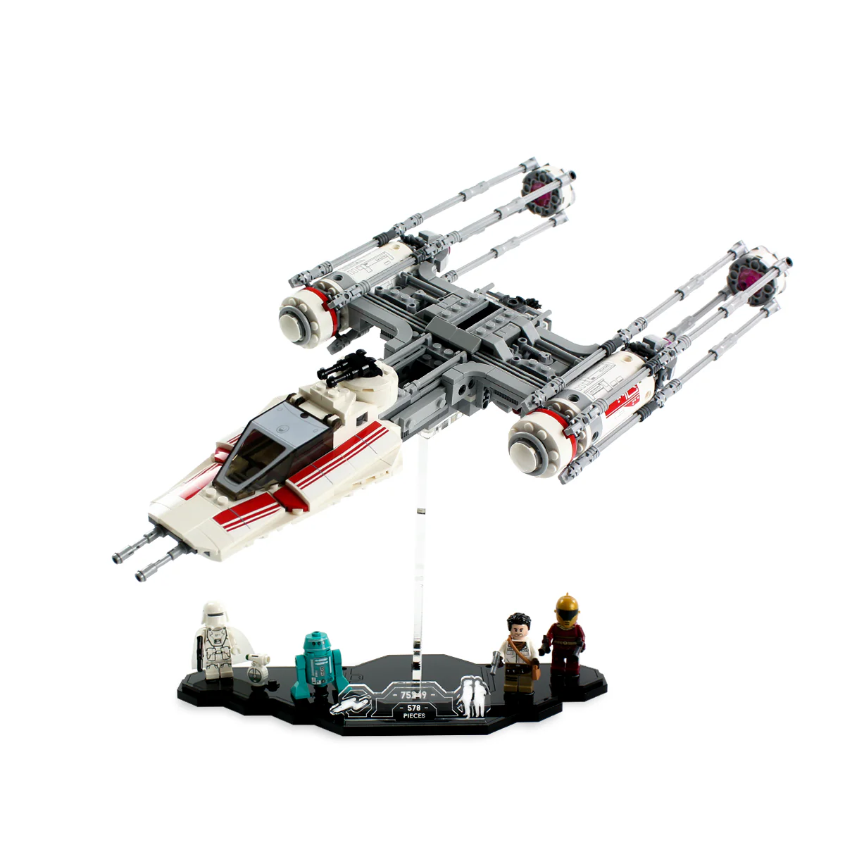 Display Stand for LEGO® Star Wars™ Resistance Y-Wing (75249) - Image 4