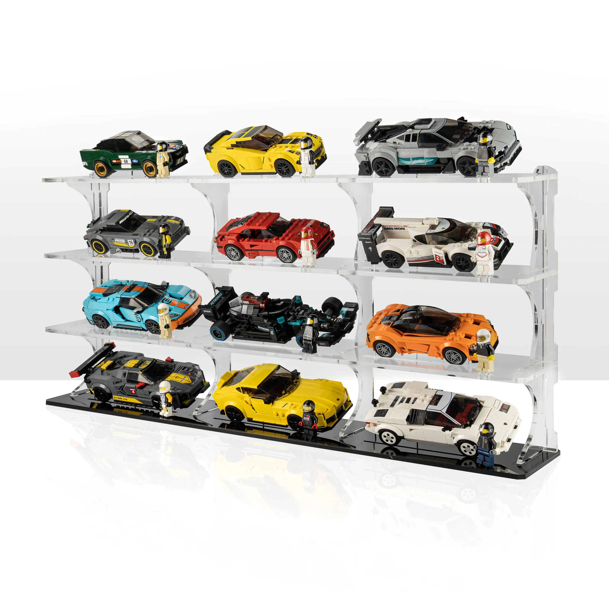 Display Stand for 12x LEGO® Speed Champions Cars (4x3)