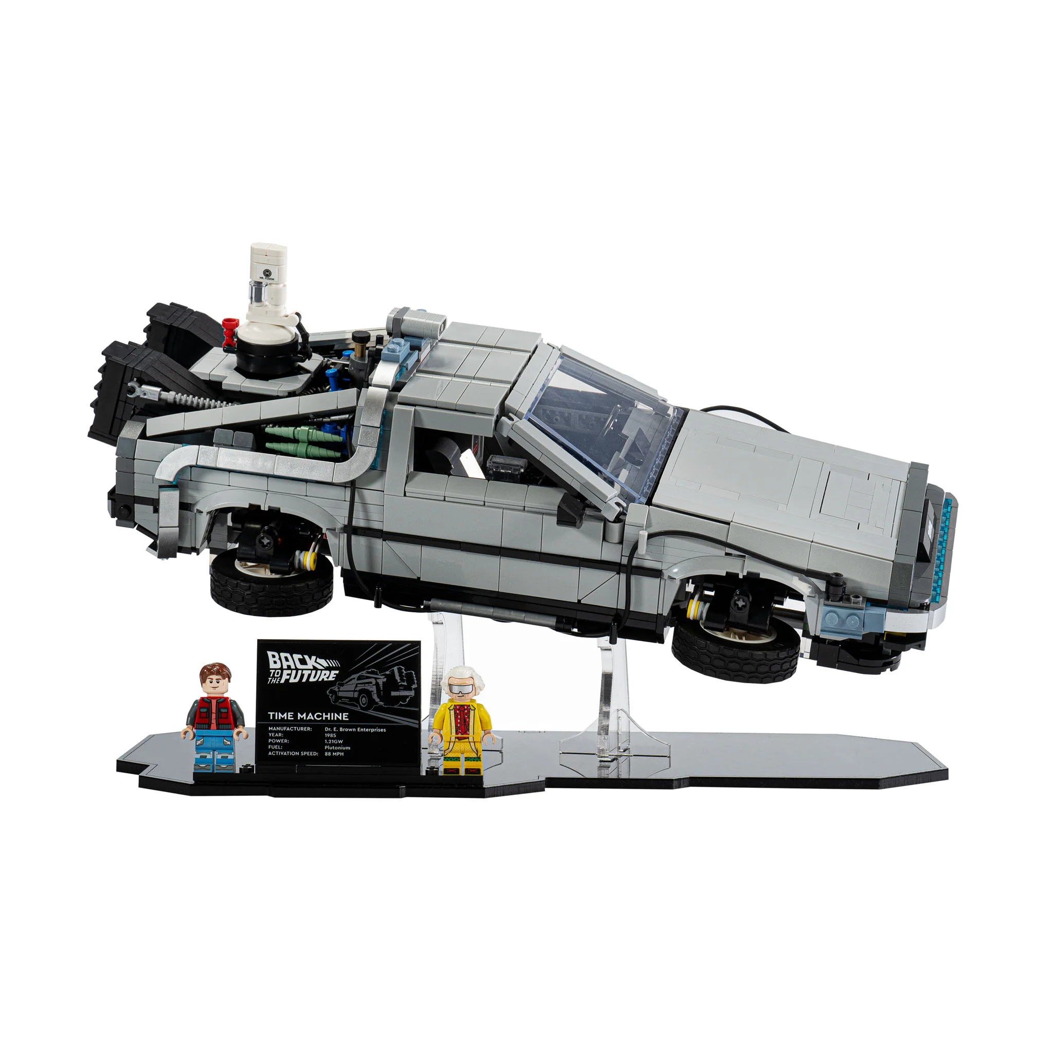 Display Stand for LEGO® Back to the Future Time Machine (10300) - Image 2