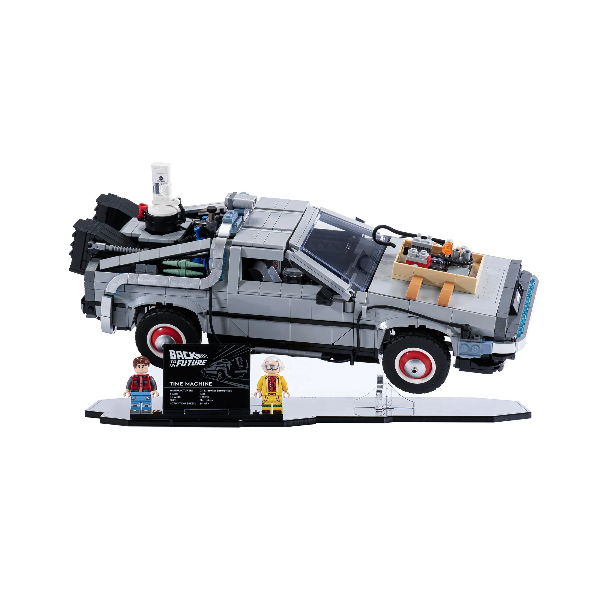 Display Stand for LEGO® Back to the Future Time Machine (10300) - Image 3