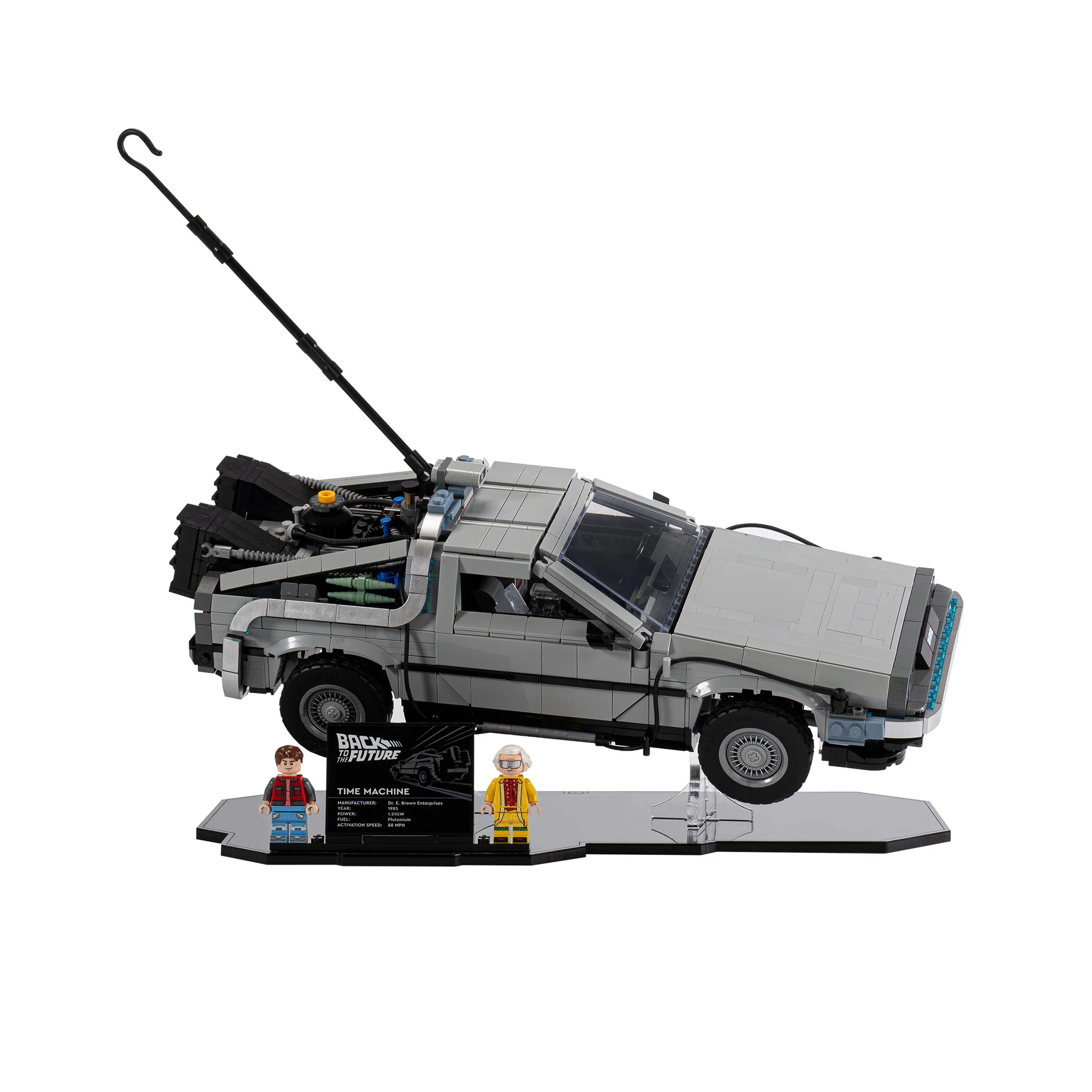 Display Stand for LEGO® Back to the Future Time Machine (10300) - Image 4