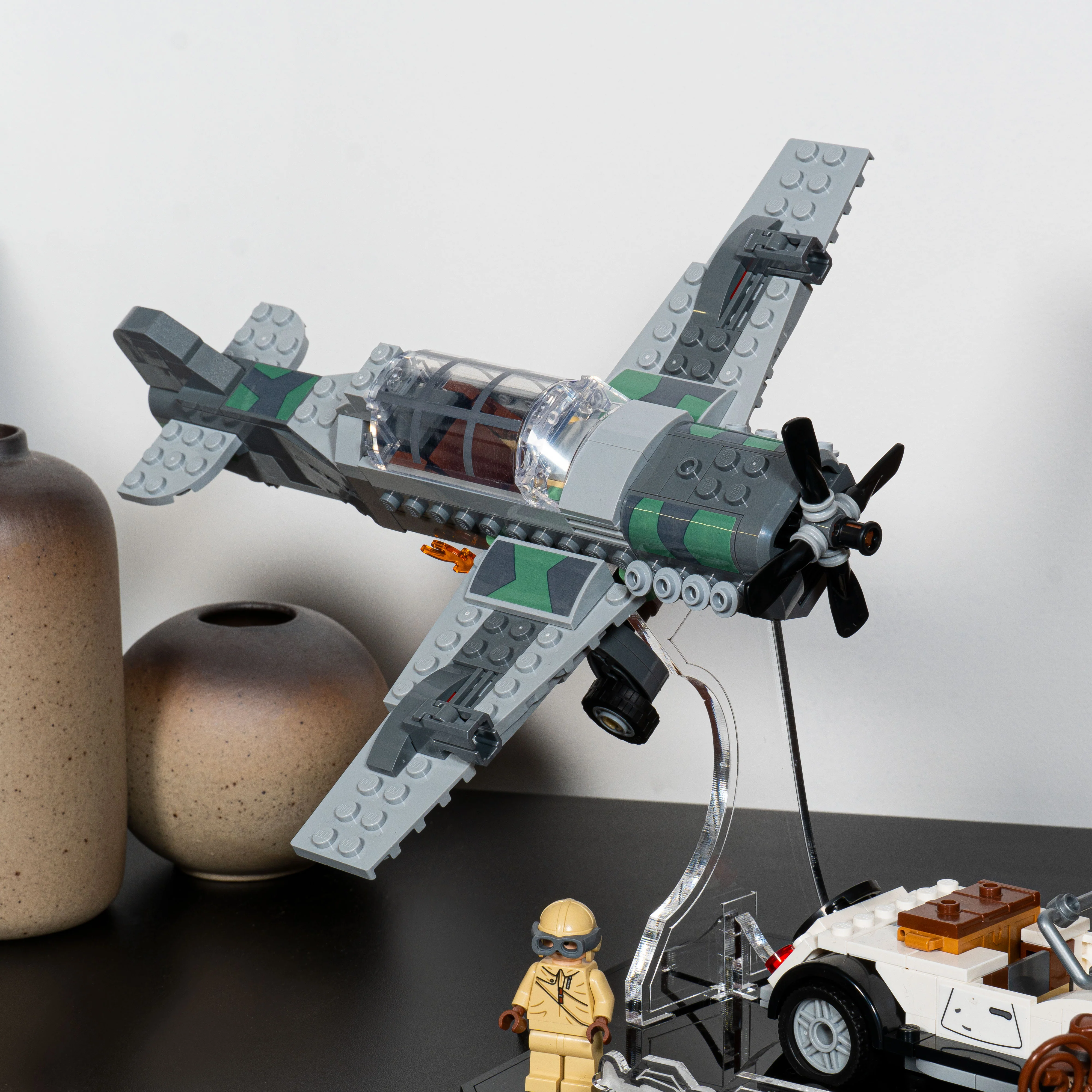 Display Stand for LEGO® Indiana Jones™ Fighter Plane Chase (77012) - Image 10