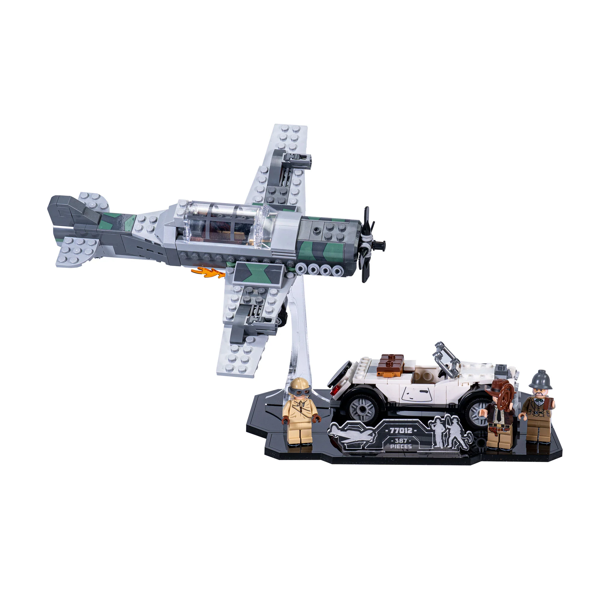 Display Stand for LEGO® Indiana Jones™ Fighter Plane Chase (77012) - Image 2