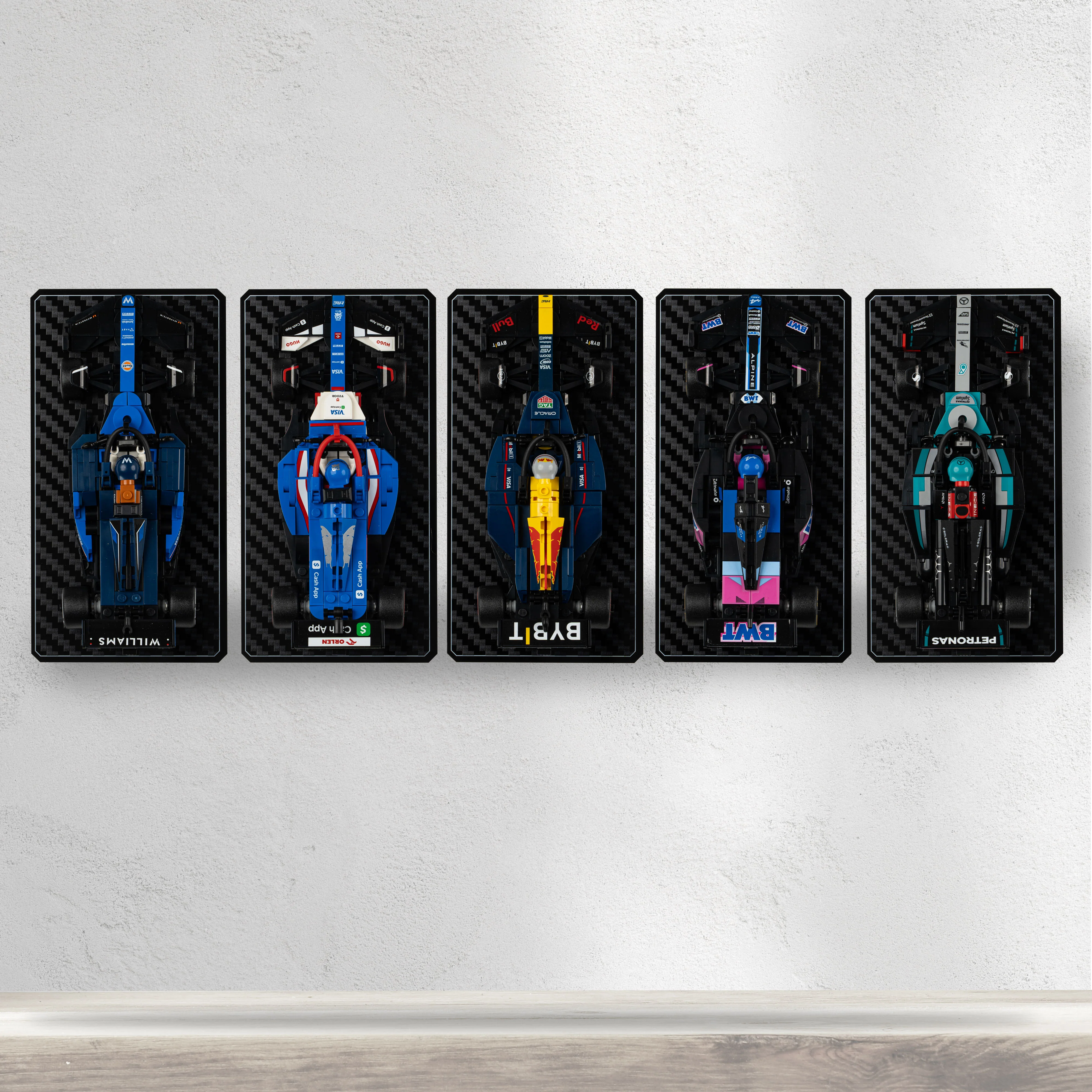 Wall Mountable Display Stand for LEGO® Speed Champions: Formula 1 Range - Image 11
