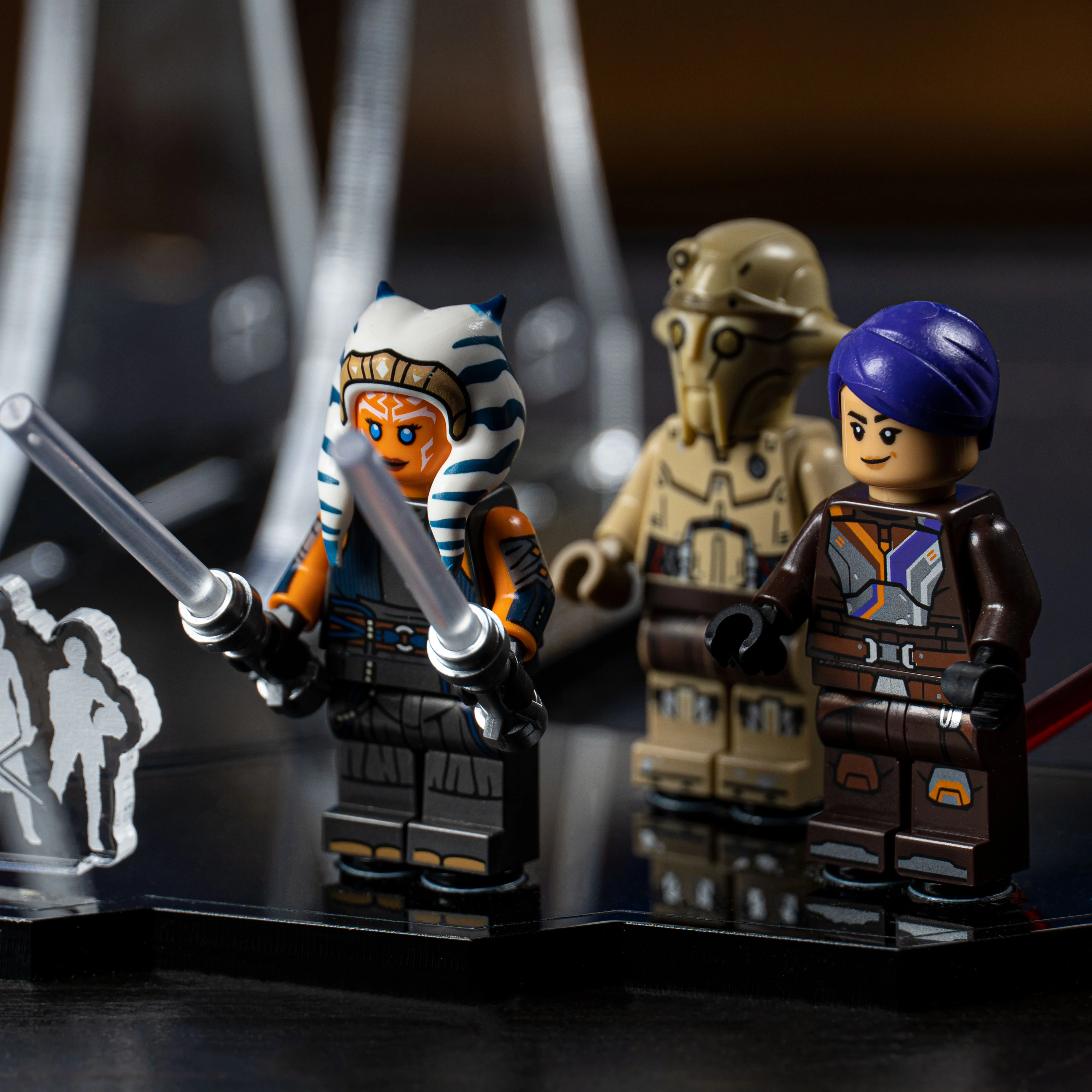 Display Stand for LEGO® Star Wars™ Ahsoka Tano's T-6 Jedi Shuttle (75362) - Image 13