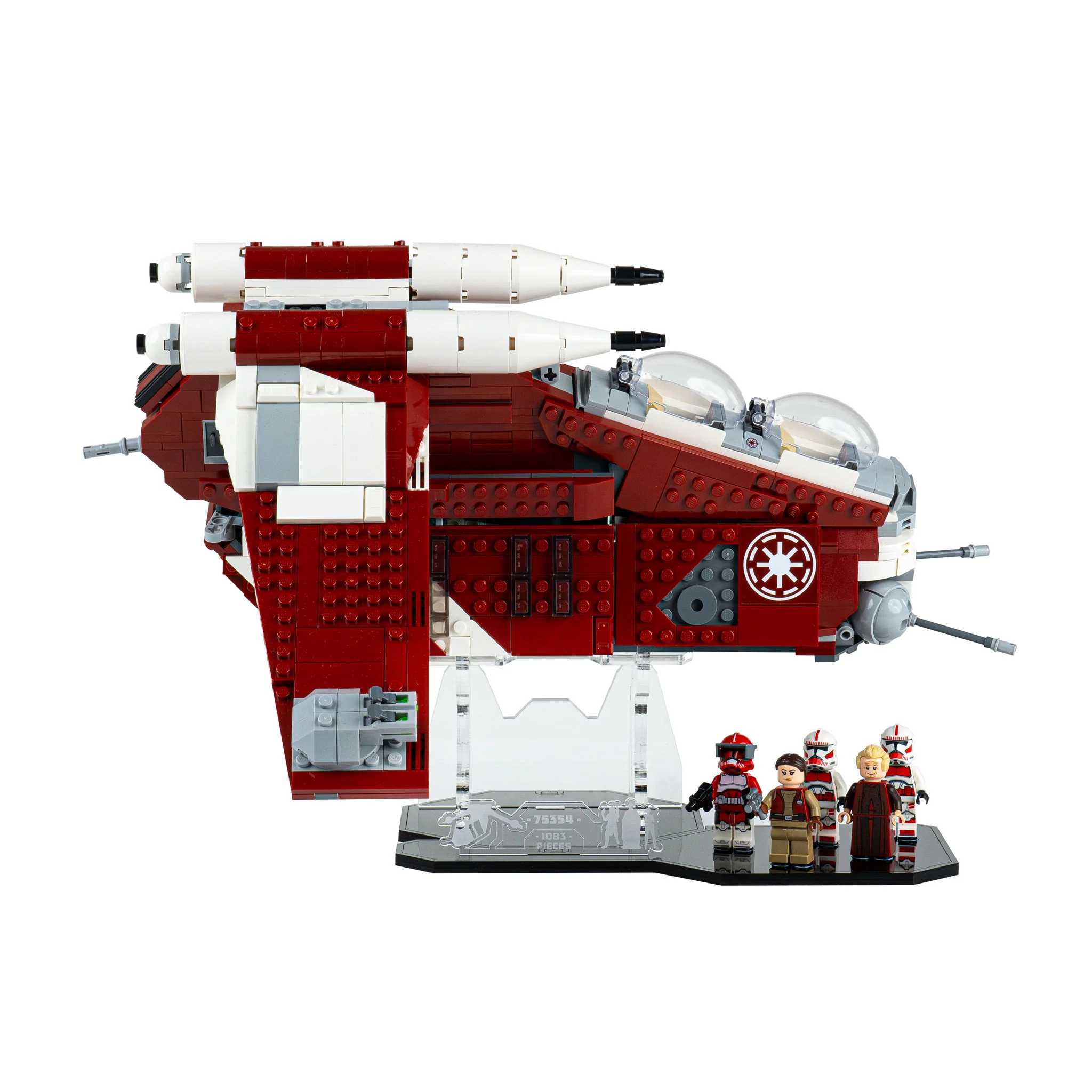 Display Stand for LEGO® Star Wars™ Coruscant Guard Gunship™ (75354) - Image 2