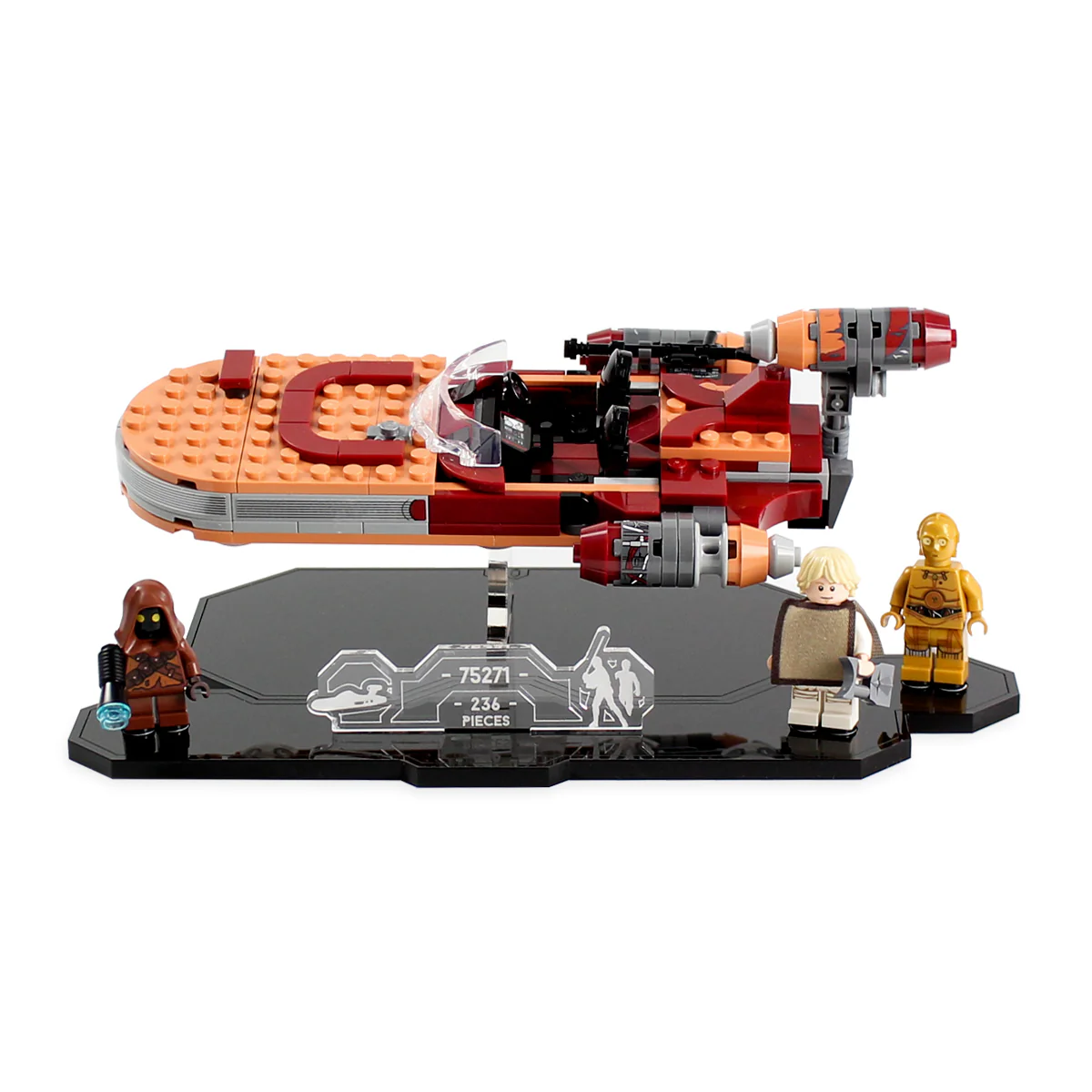 Display Stand for LEGO® Star Wars™ Luke's Landspeeder (75271) - Image 2