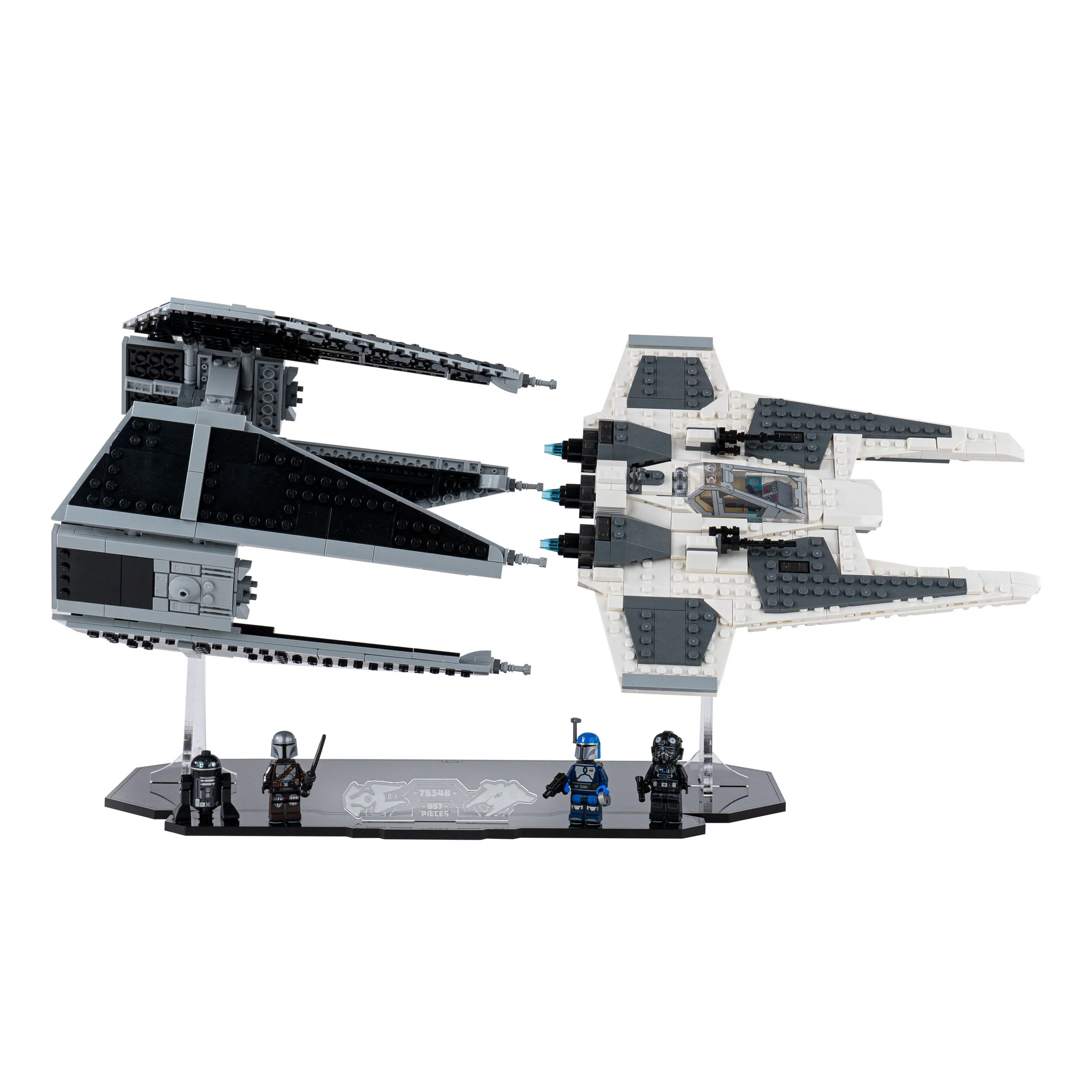 Display Stand for LEGO® Star Wars Mandalorian Fang Fighter vs. TIE Interceptor™ (75348) - Image 2