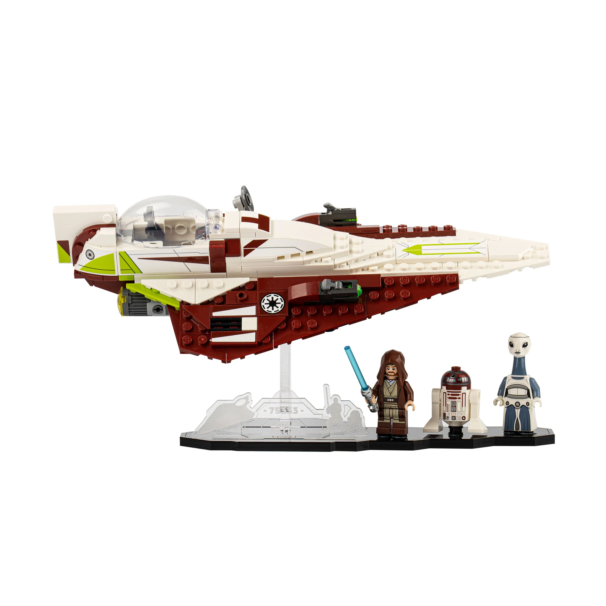 Display Stand for LEGO® Star Wars Obi-Wan Kenobi's Jedi Starfighter (75333) - Image 2