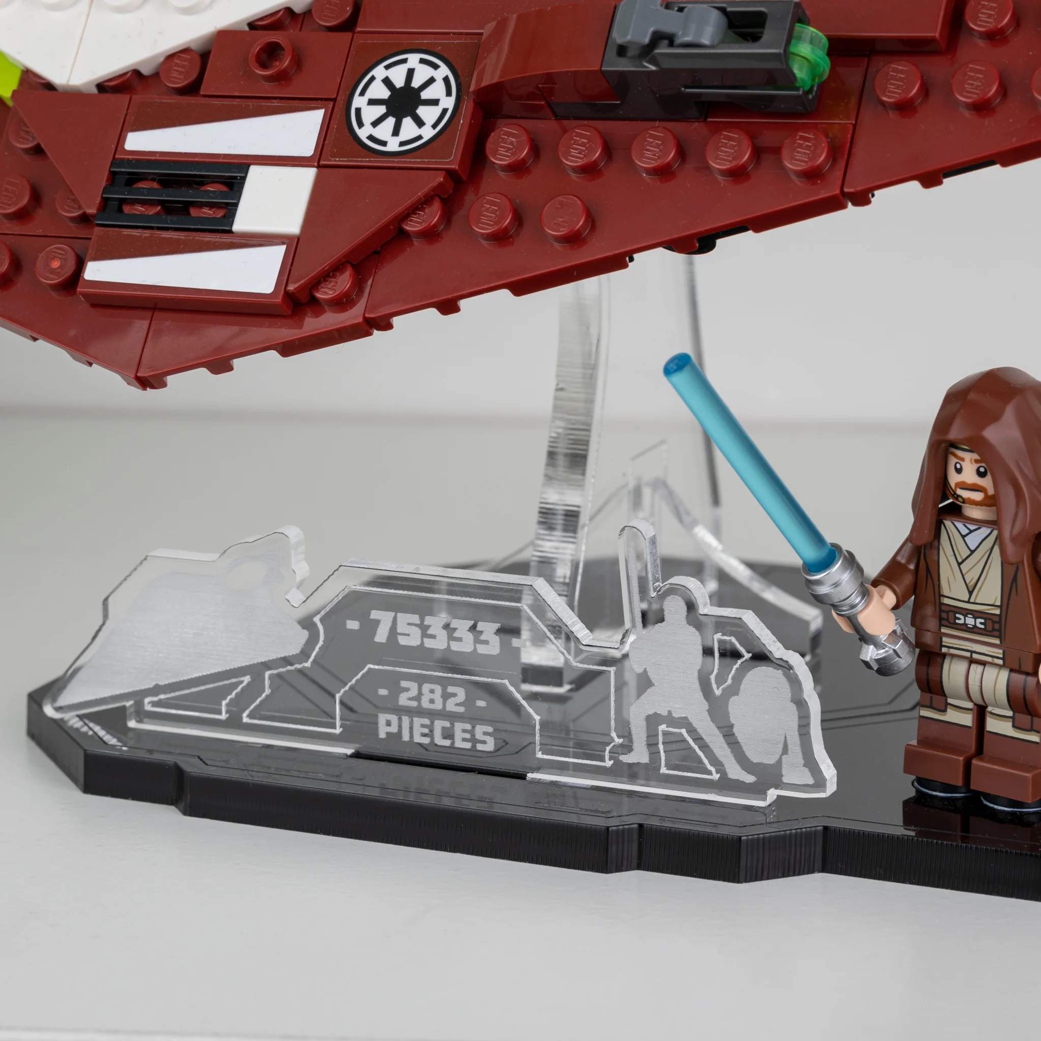 Display Stand for LEGO® Star Wars Obi-Wan Kenobi's Jedi Starfighter (75333) - Image 9