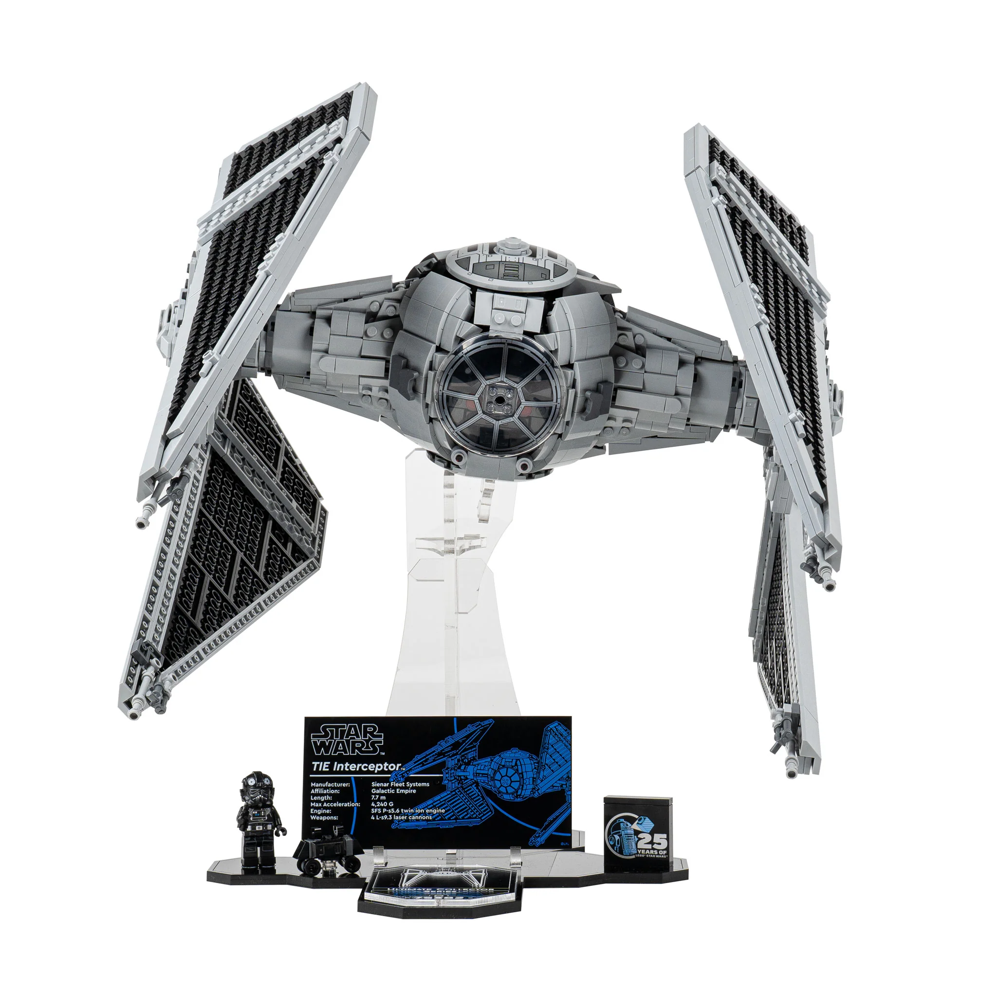 Display Stand for LEGO® Star Wars TIE Interceptor™ (75382) - Image 5