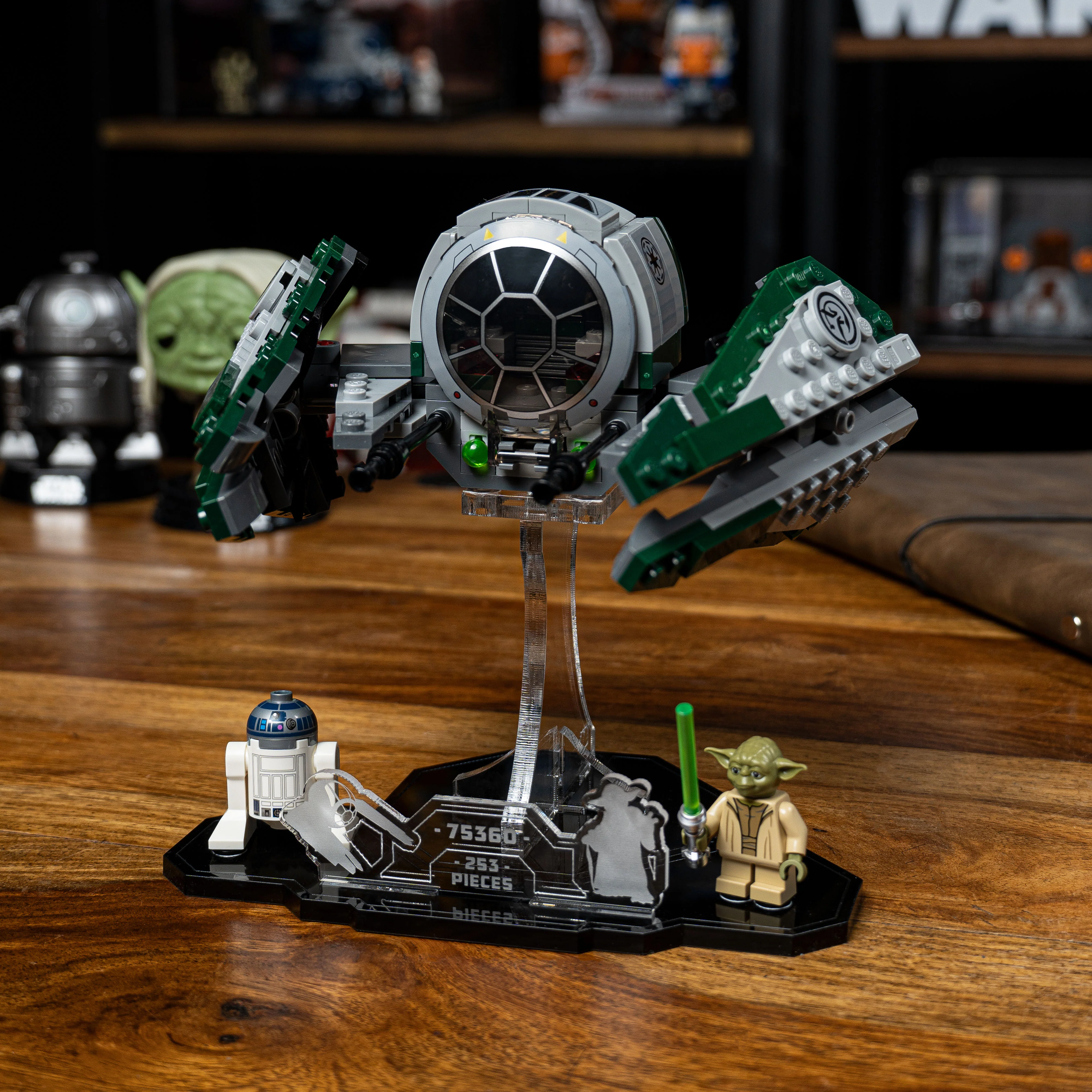 Display Stand for LEGO® Star Wars Yoda's Jedi Starfighter™ (75360) - Image 10
