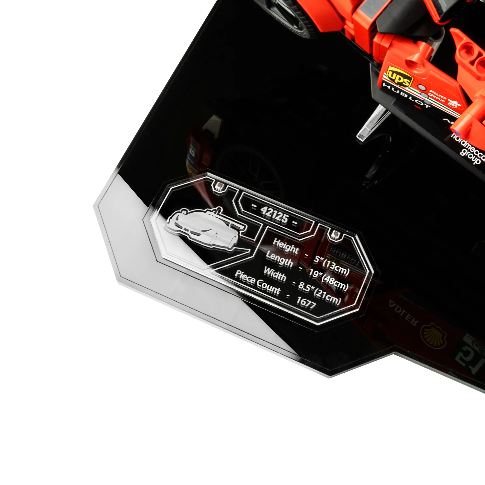 Display Stand for LEGO® Technic: Ferrari 488 GTE (42125) - Image 3