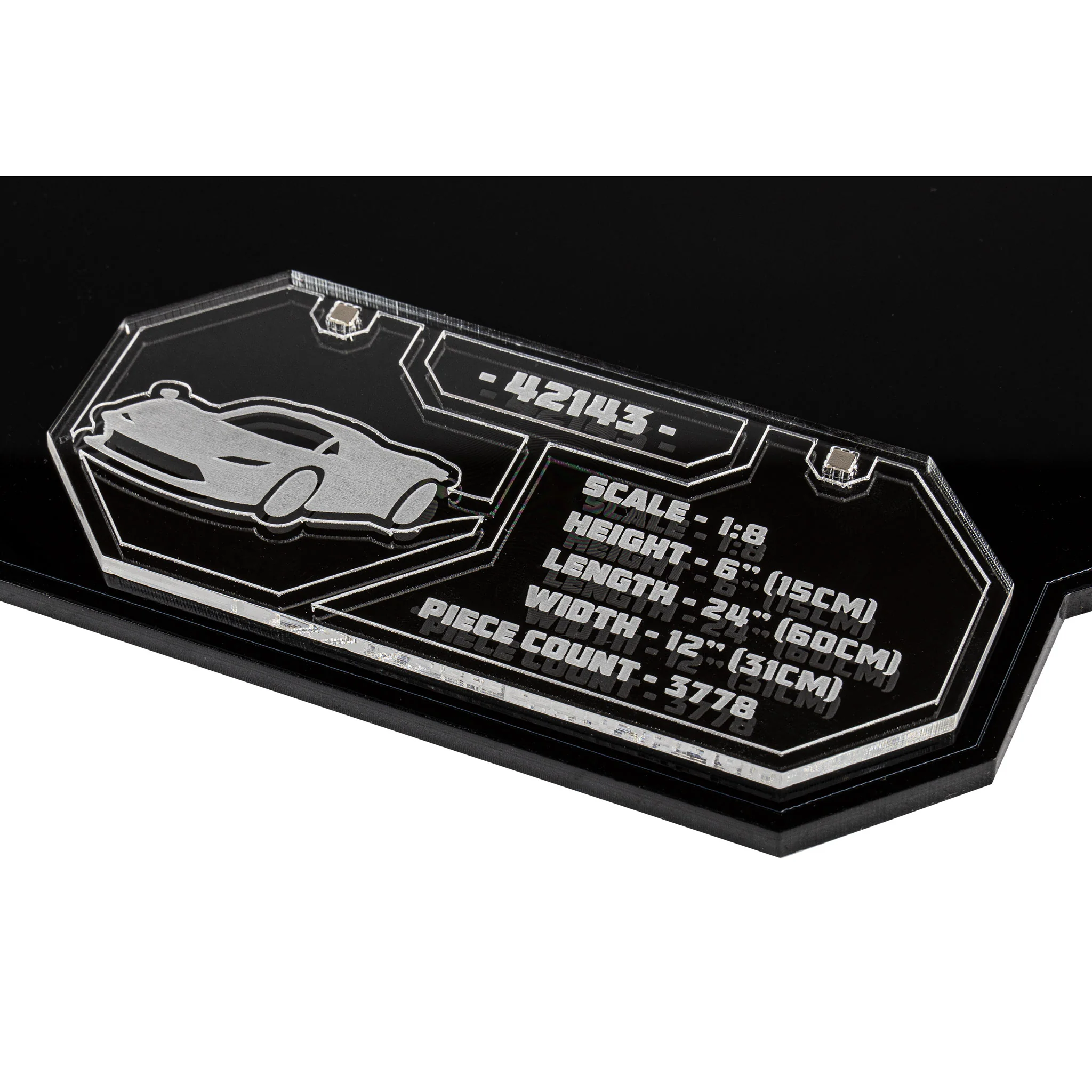 Display Stand for LEGO® Technic: Ferrari Daytona SP3 (42143) - Image 3