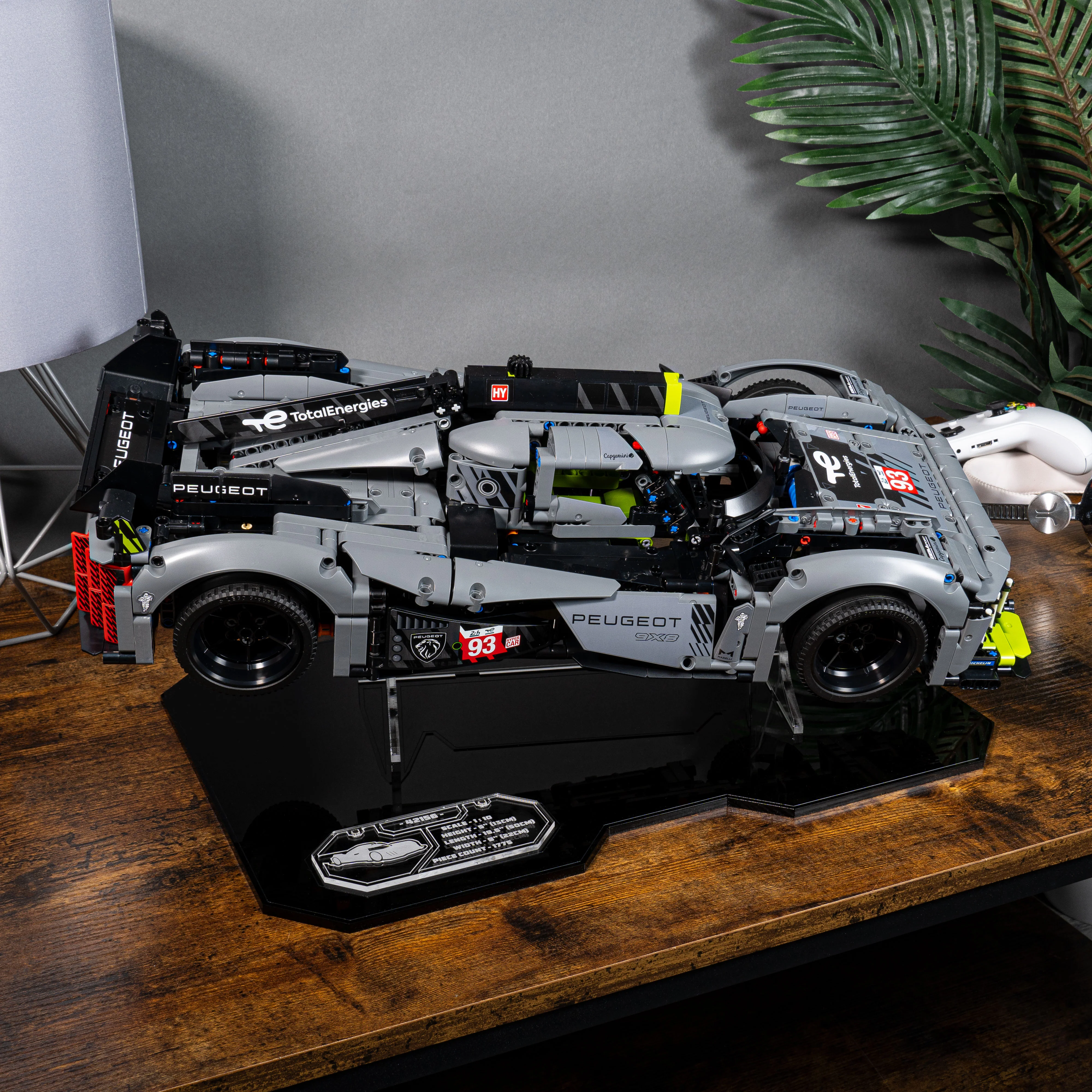 Display Stand for LEGO® Technic: PEUGEOT 9X8 24H Le Mans Hybrid Hypercar (42156) - Image 4