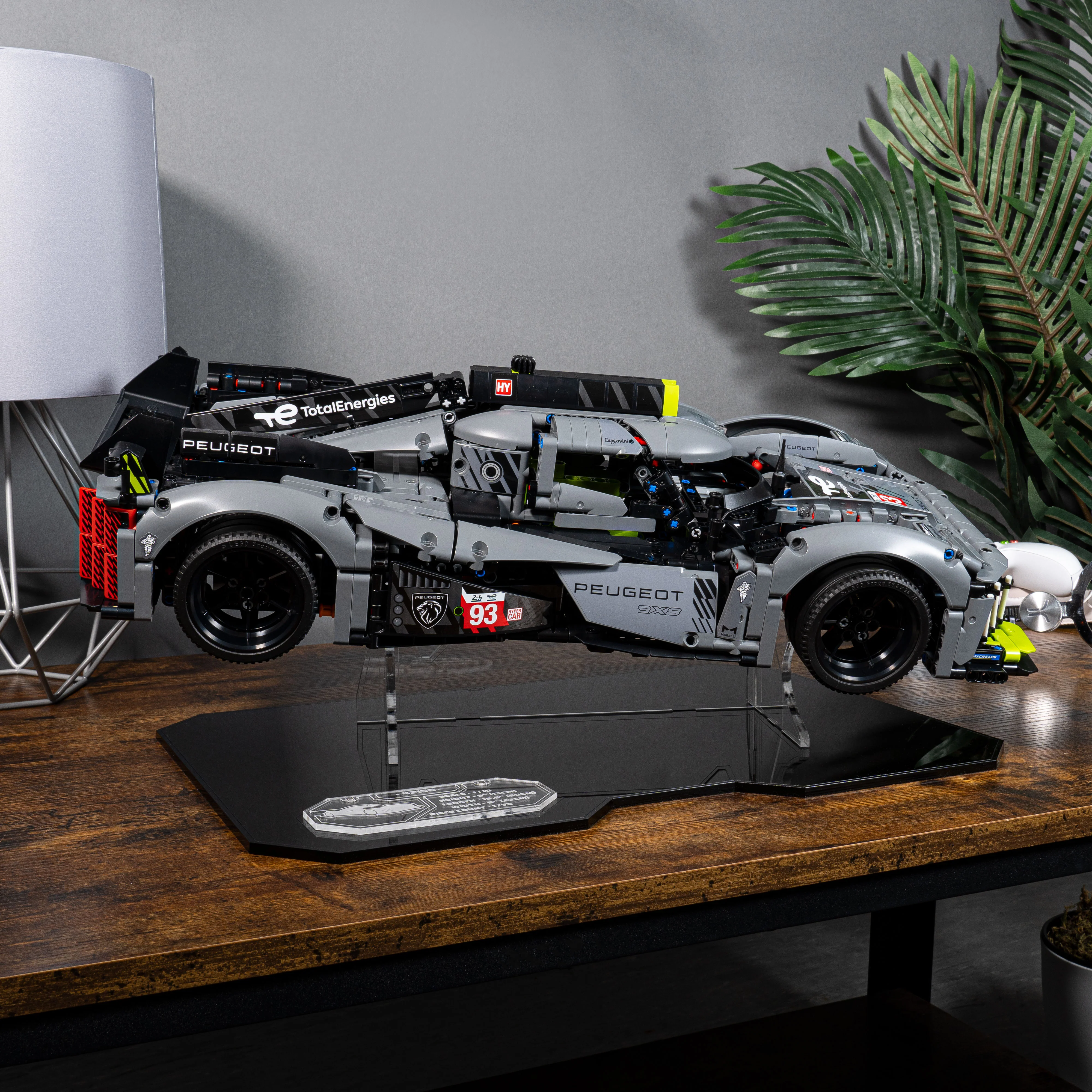 Display Stand for LEGO® Technic: PEUGEOT 9X8 24H Le Mans Hybrid Hypercar (42156) - Image 5