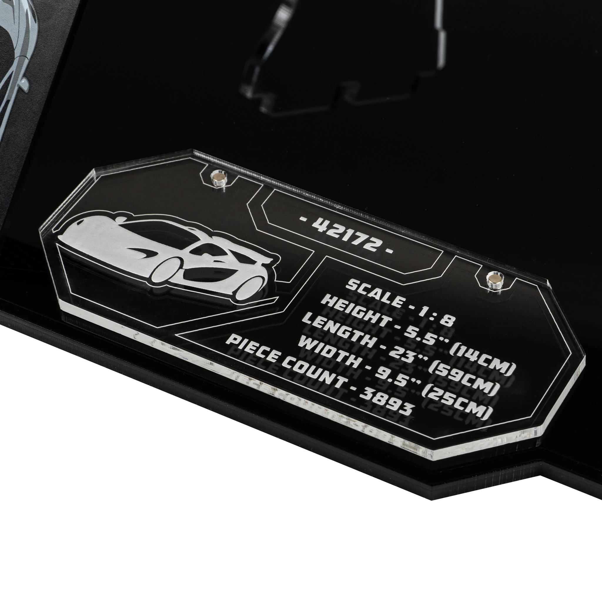 Display Stand with Plaque for LEGO® Technic™ McLaren P1™ (42172) - Image 10