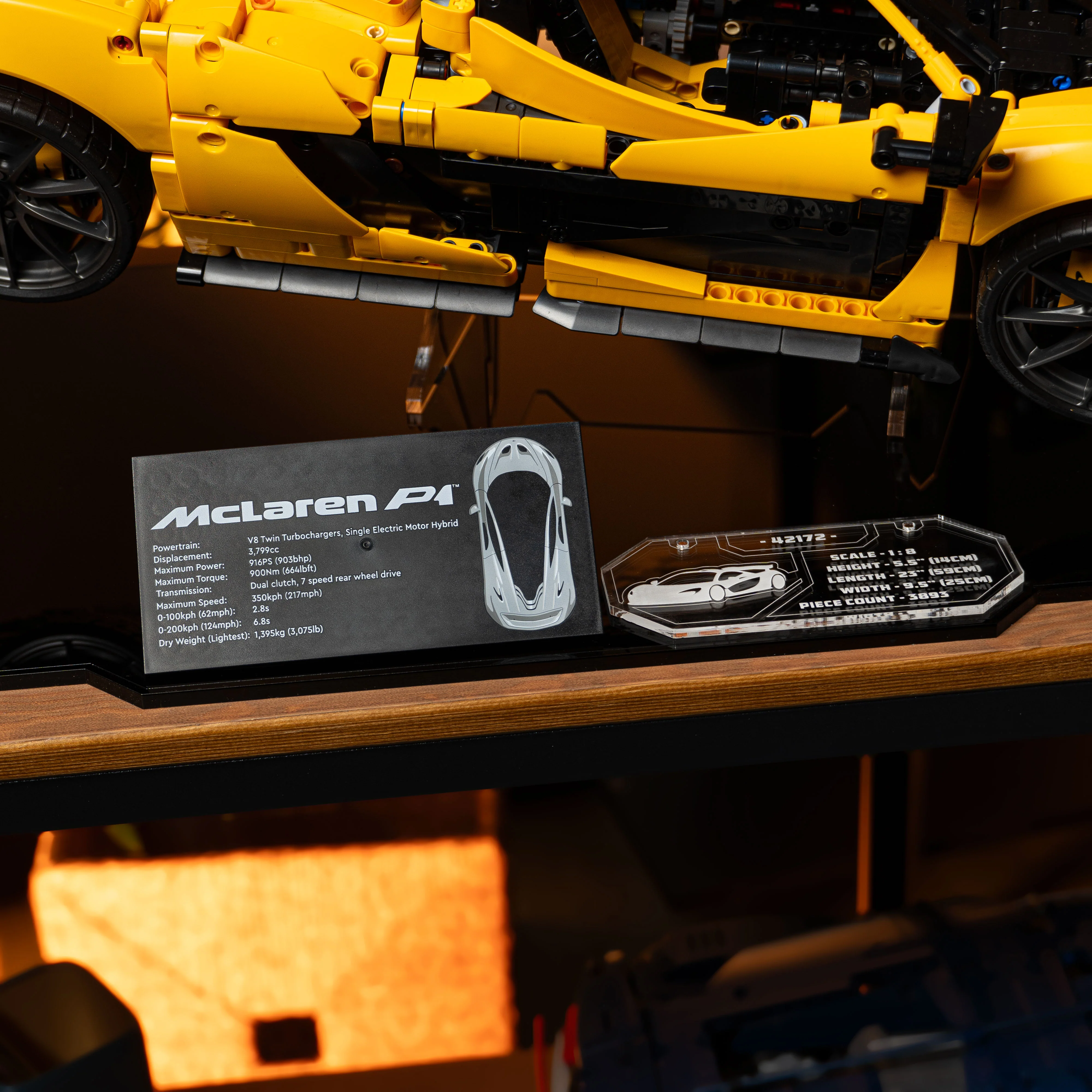 Display Stand with Plaque for LEGO® Technic™ McLaren P1™ (42172) - Image 12