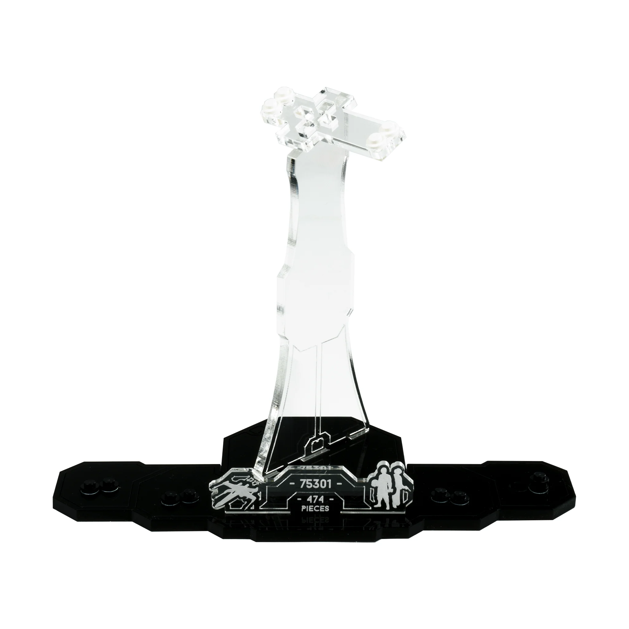 Display Stand for LEGO® Star Wars™ Luke Skywalker’s X-Wing Fighter (75301) - Image 3