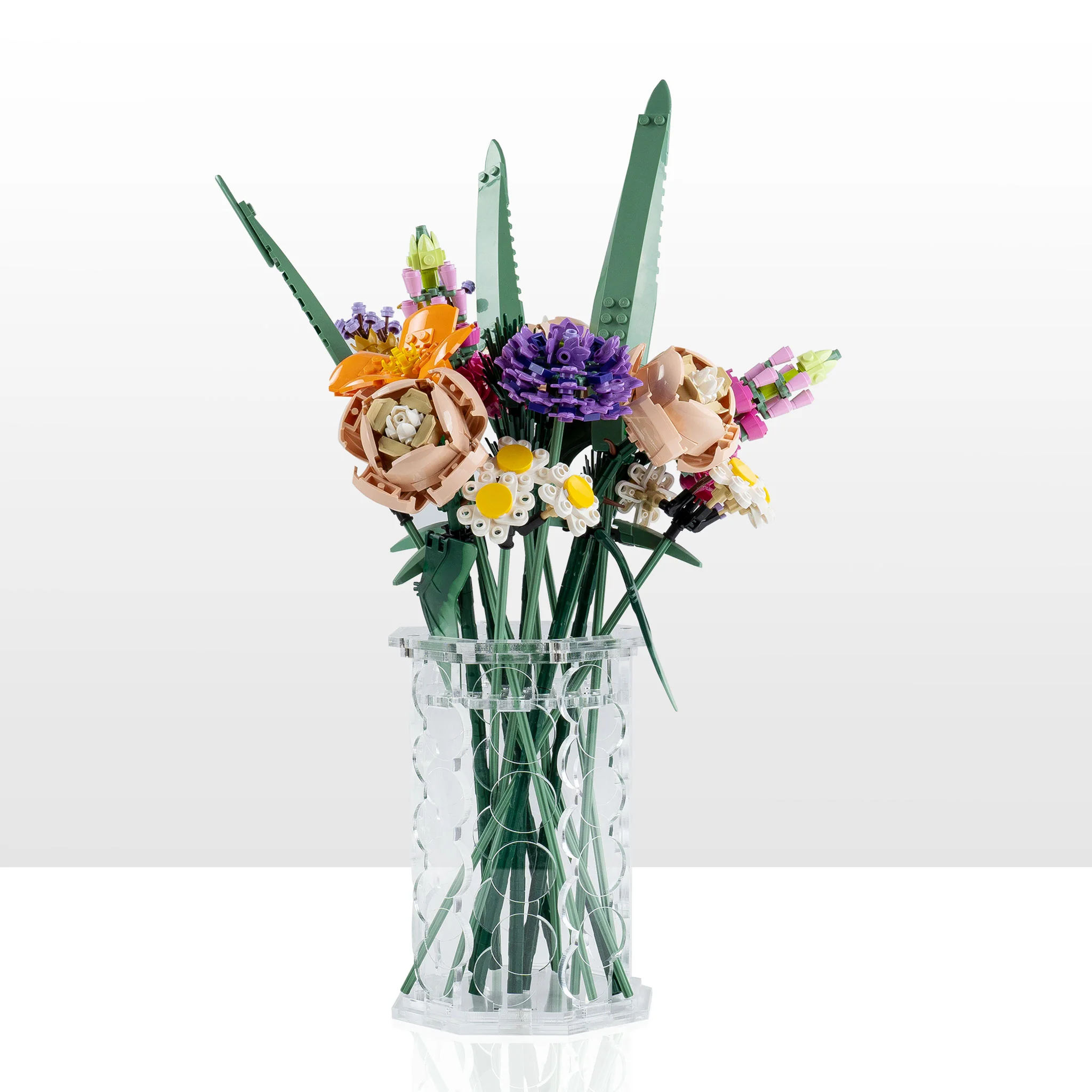 Large Display Vase for LEGO® Flowers - Clear - Image 11