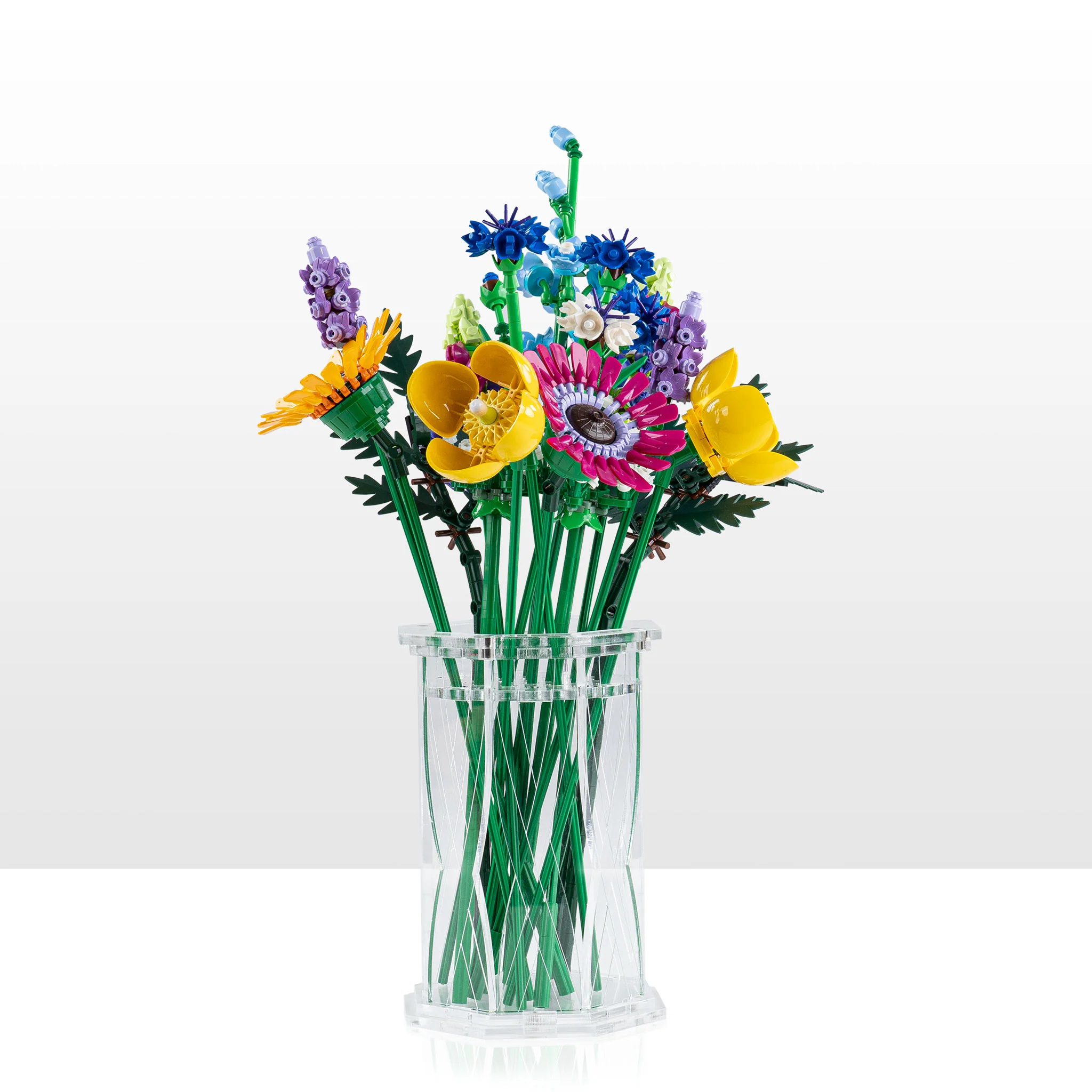 Large Display Vase for LEGO® Flowers - Clear - Image 12