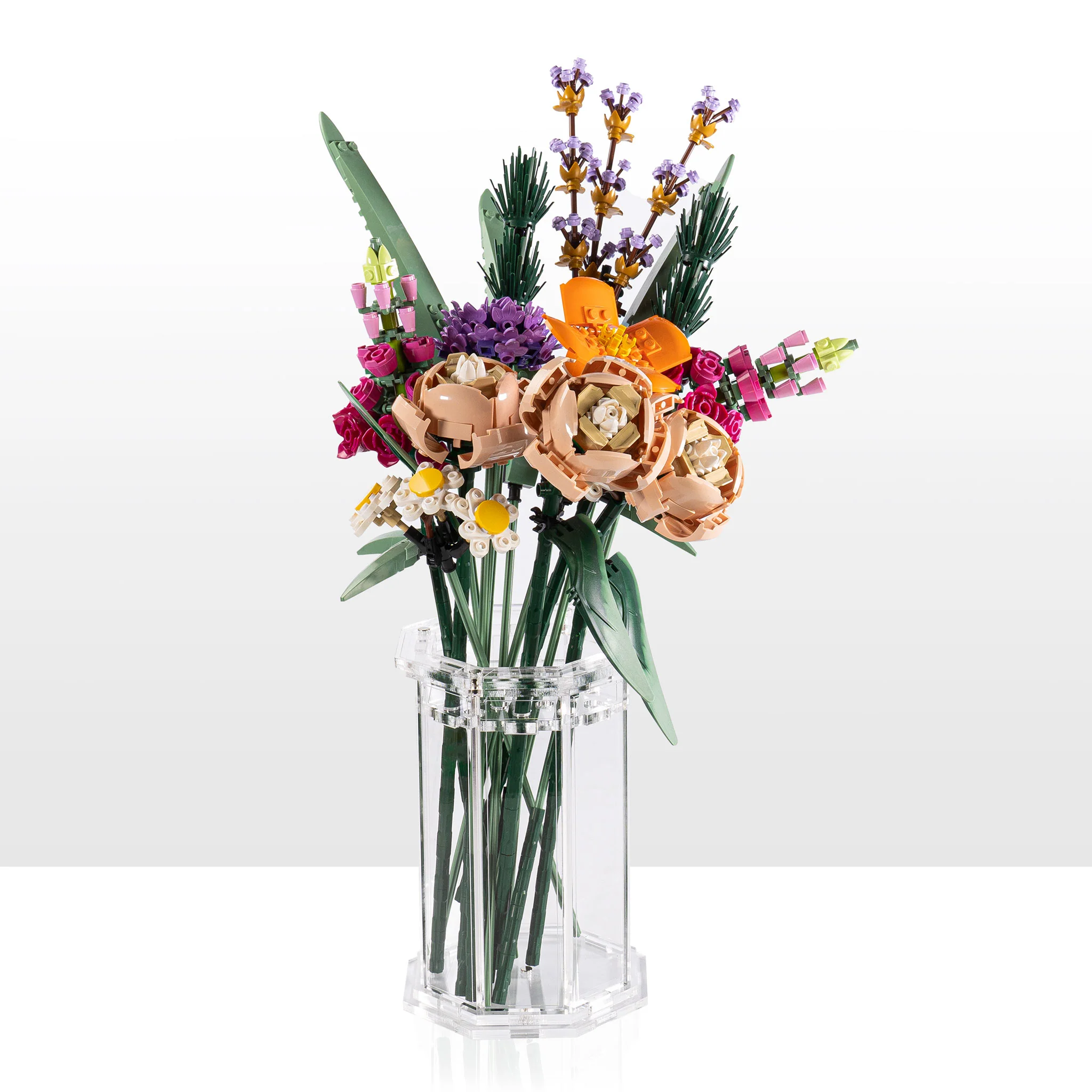 Large Display Vase for LEGO® Flowers - Clear - Image 8