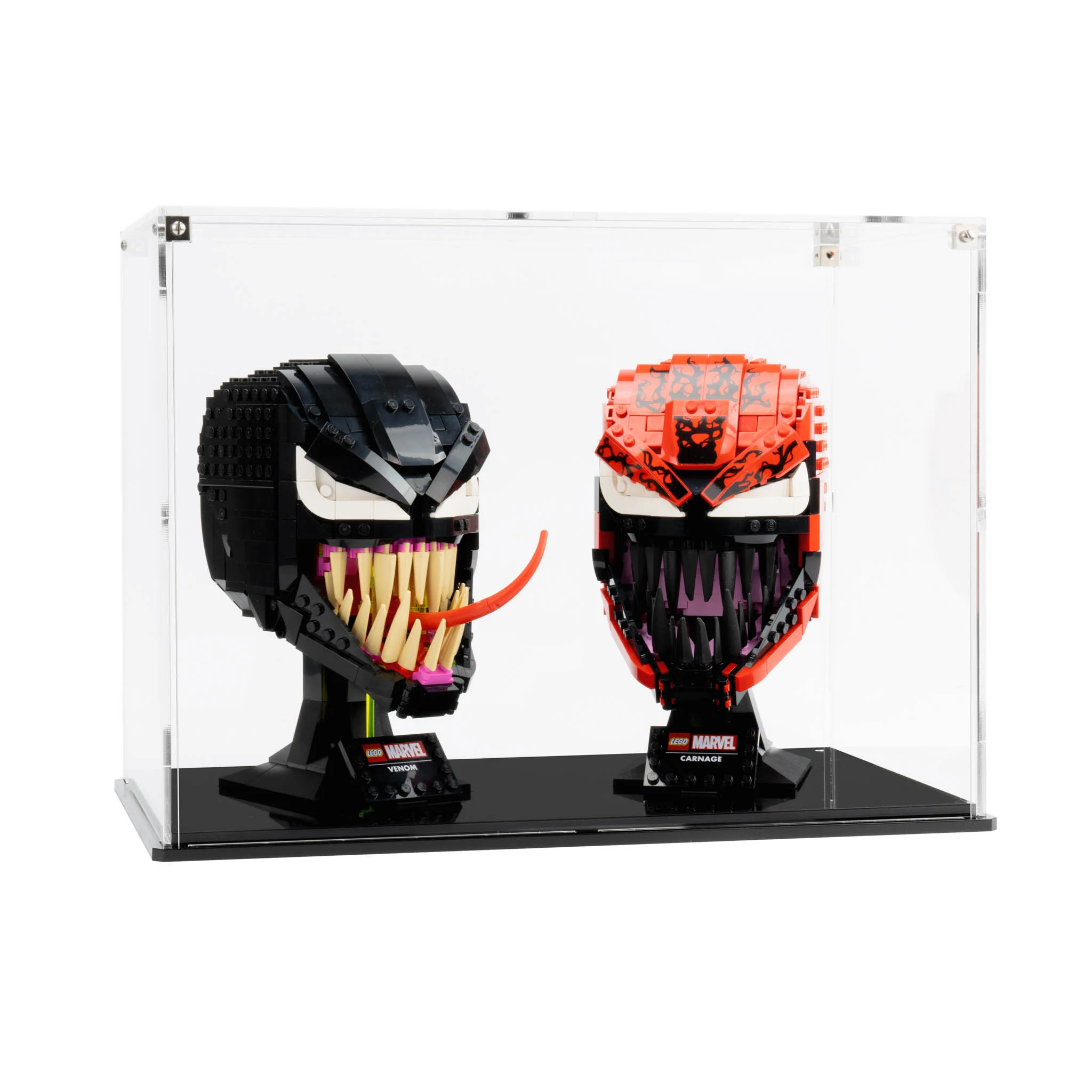Dual Display Case for LEGO® Marvel Helmets: Spider-Man Venom (76187) & Carnage (76199) - Image 10