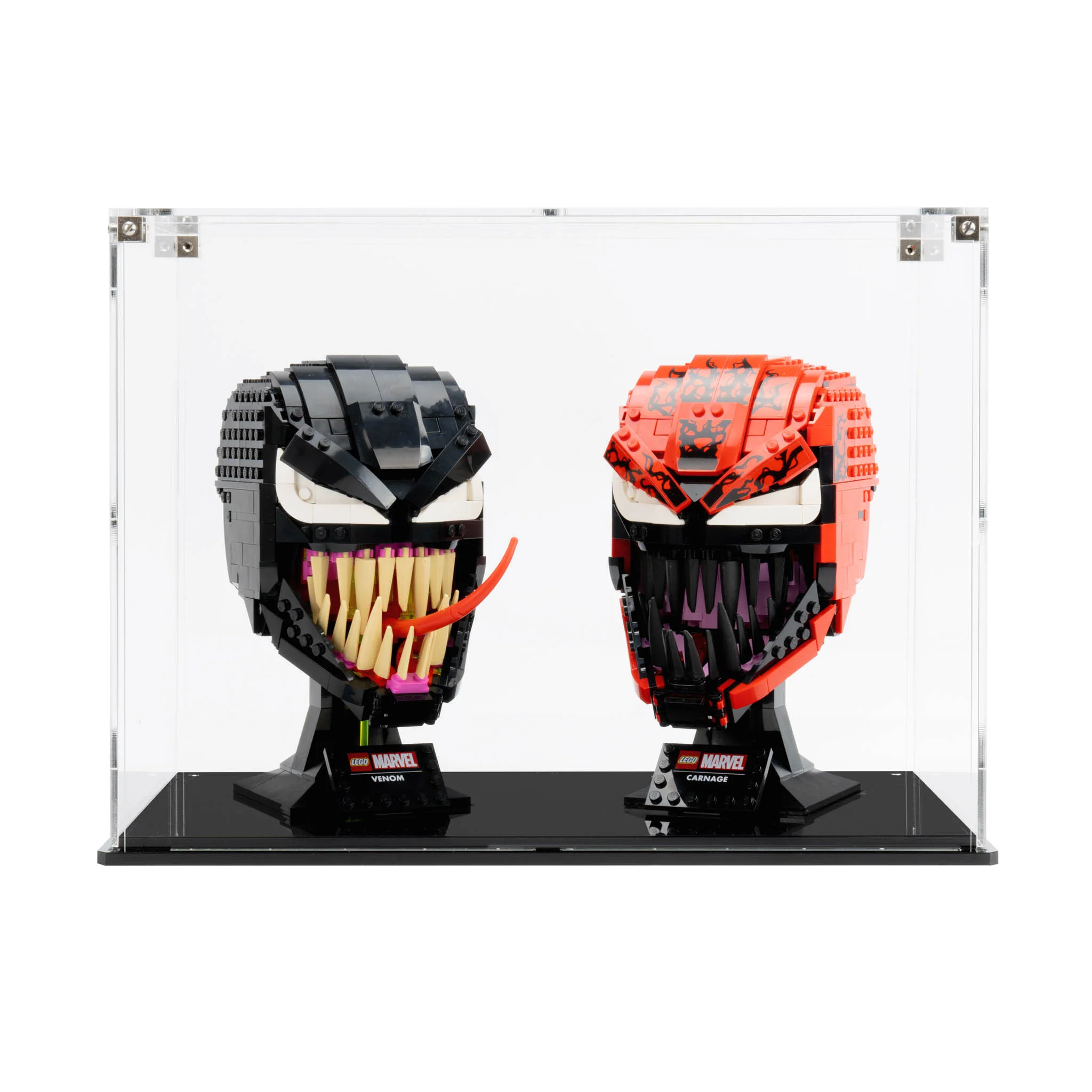 Dual Display Case for LEGO® Marvel Helmets: Spider-Man Venom (76187) & Carnage (76199) - Image 8