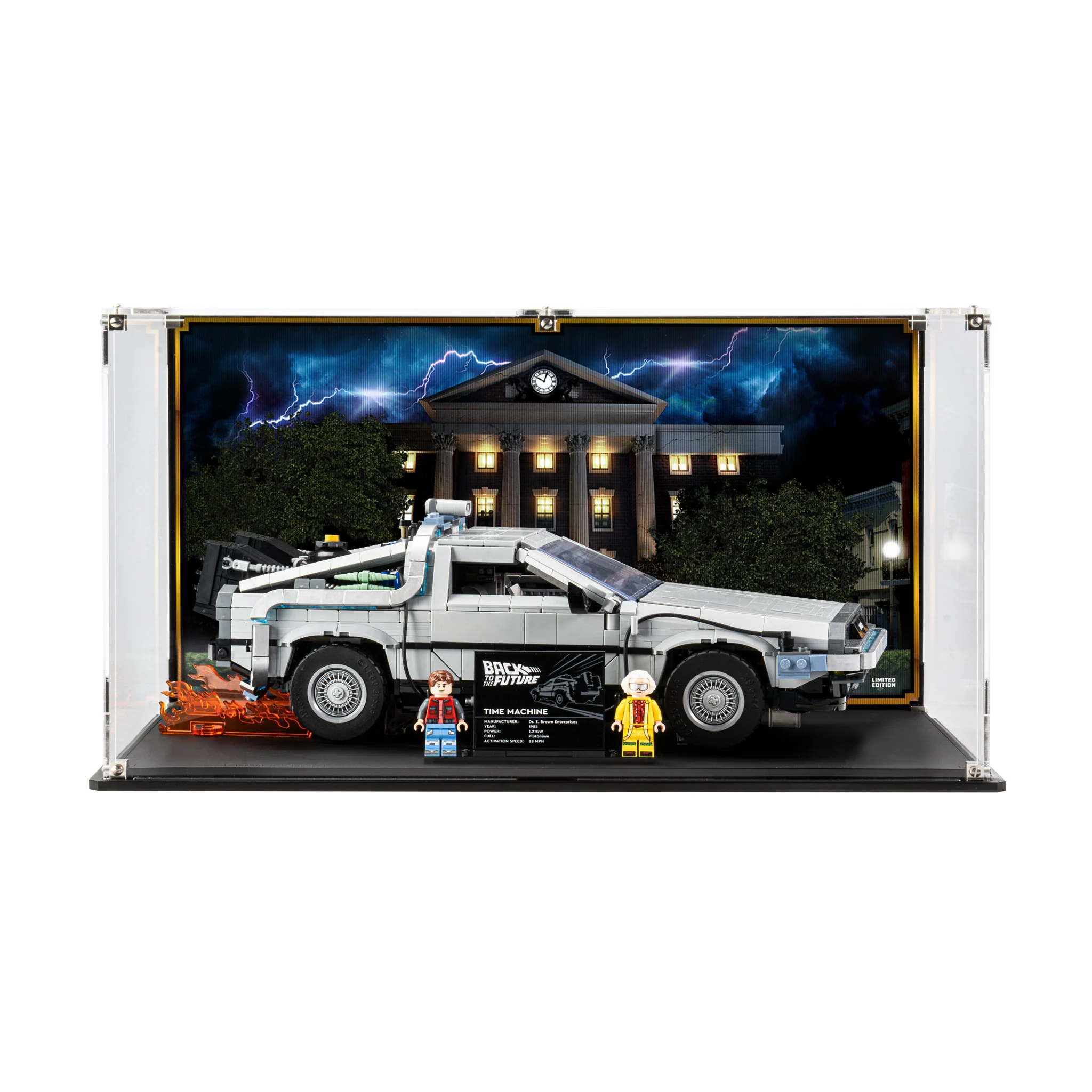 Limited Edition Display Case for LEGO® Back to the Future Time Machine (10300) - Image 5