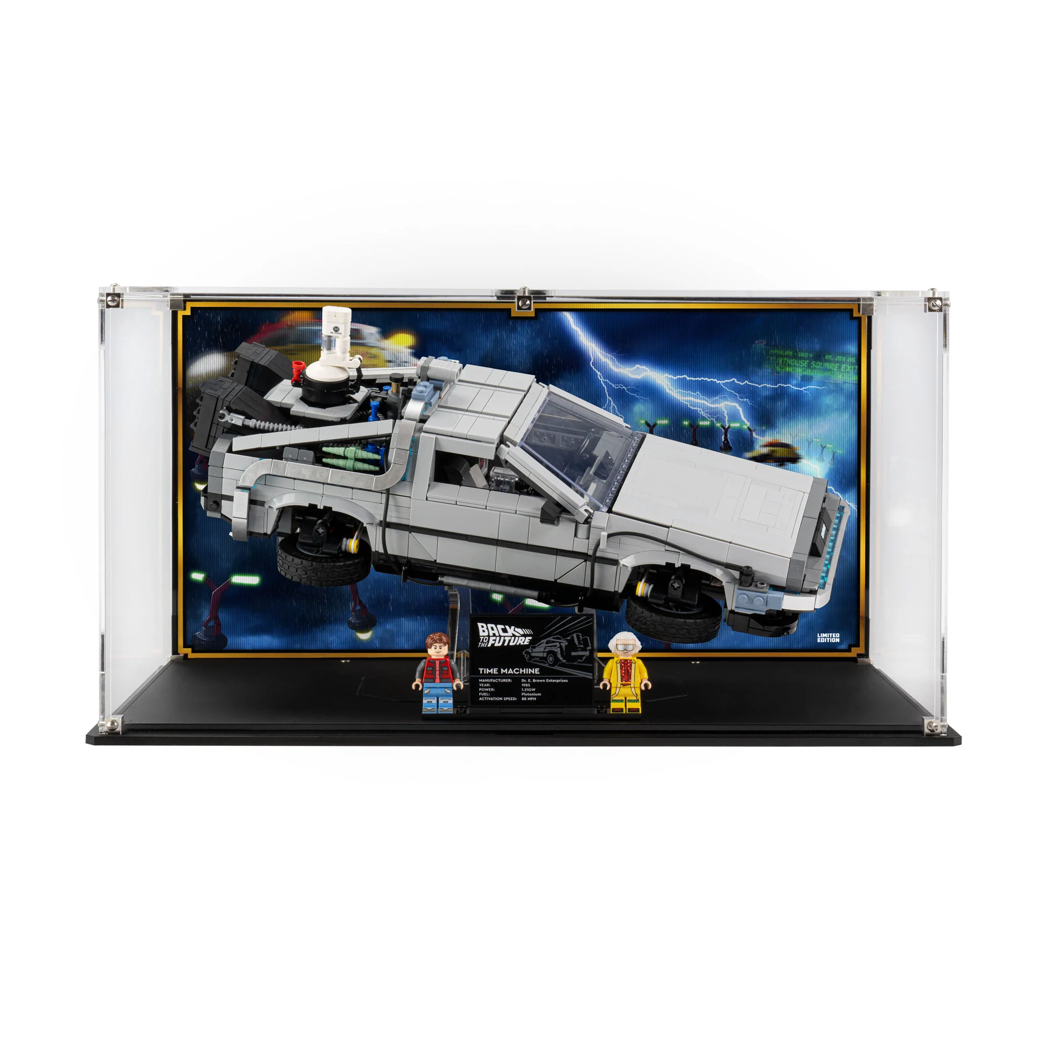 Limited Edition Display Case for LEGO® Back to the Future Time Machine (10300) - Image 9