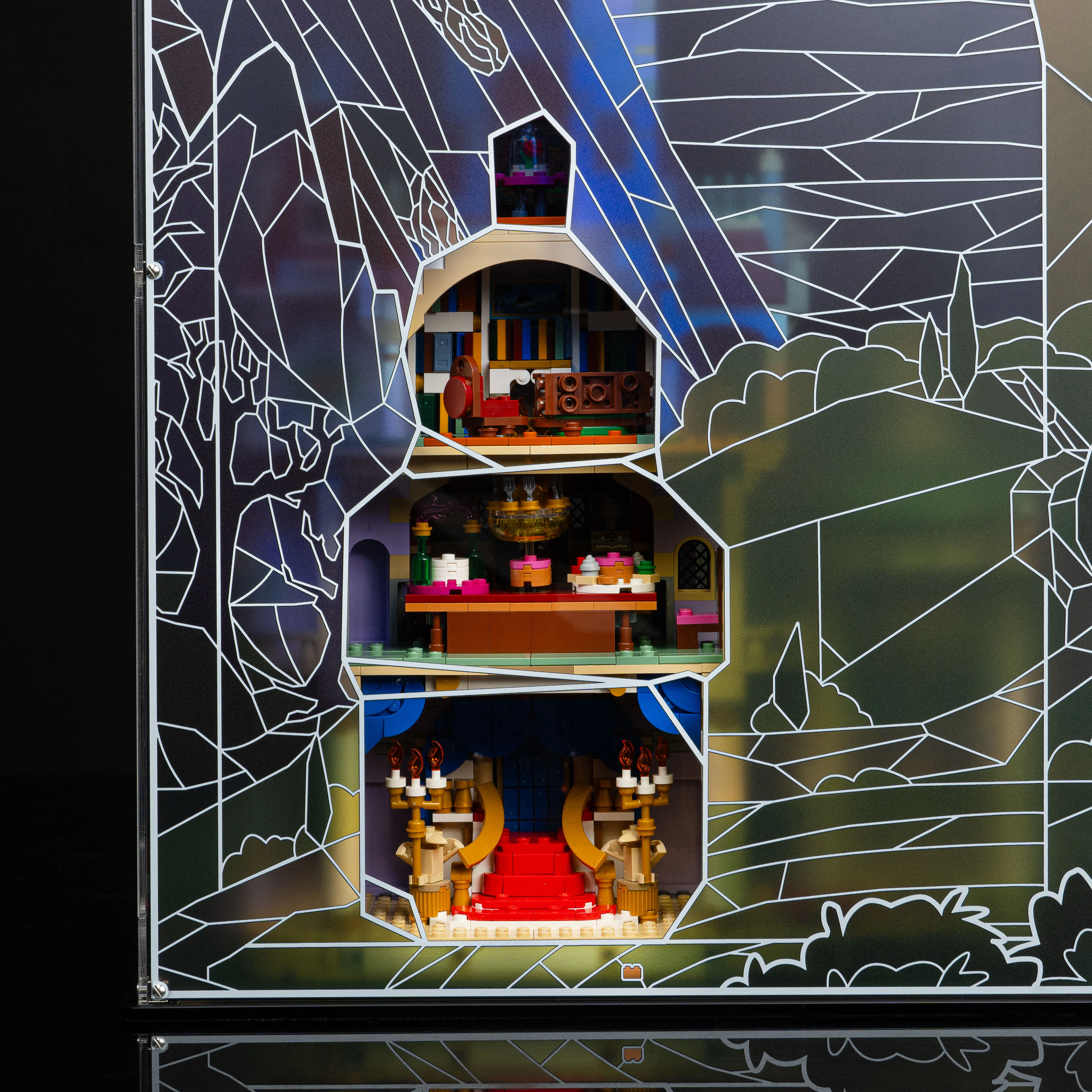 Limited Edition Display Case for LEGO® Disney Beauty and the Beast Castle (43263) - Image 5
