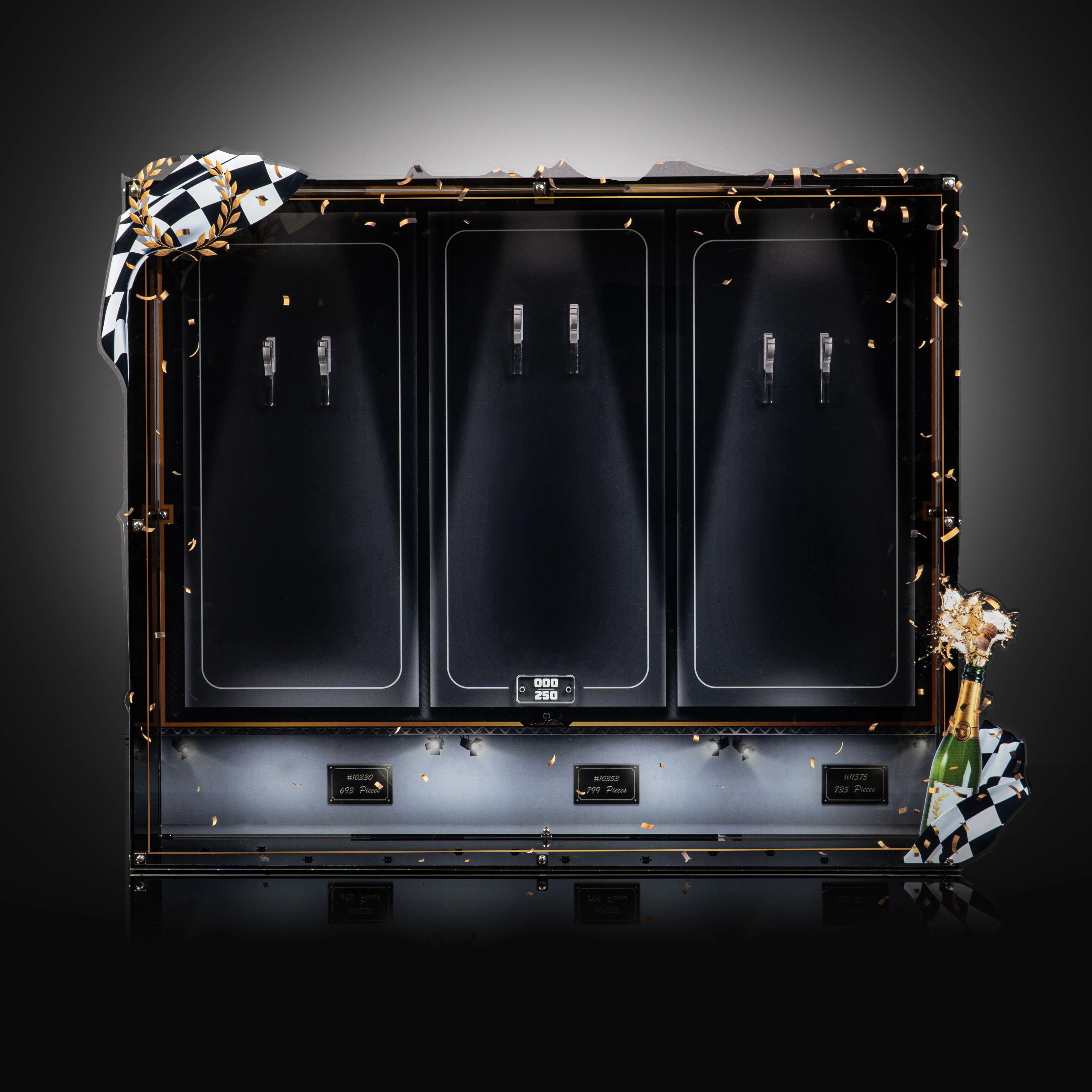 Limited Edition Wall Mountable Display Case for LEGO® Icons: F1 Legends (10330, 10353, 11375) - Image 4