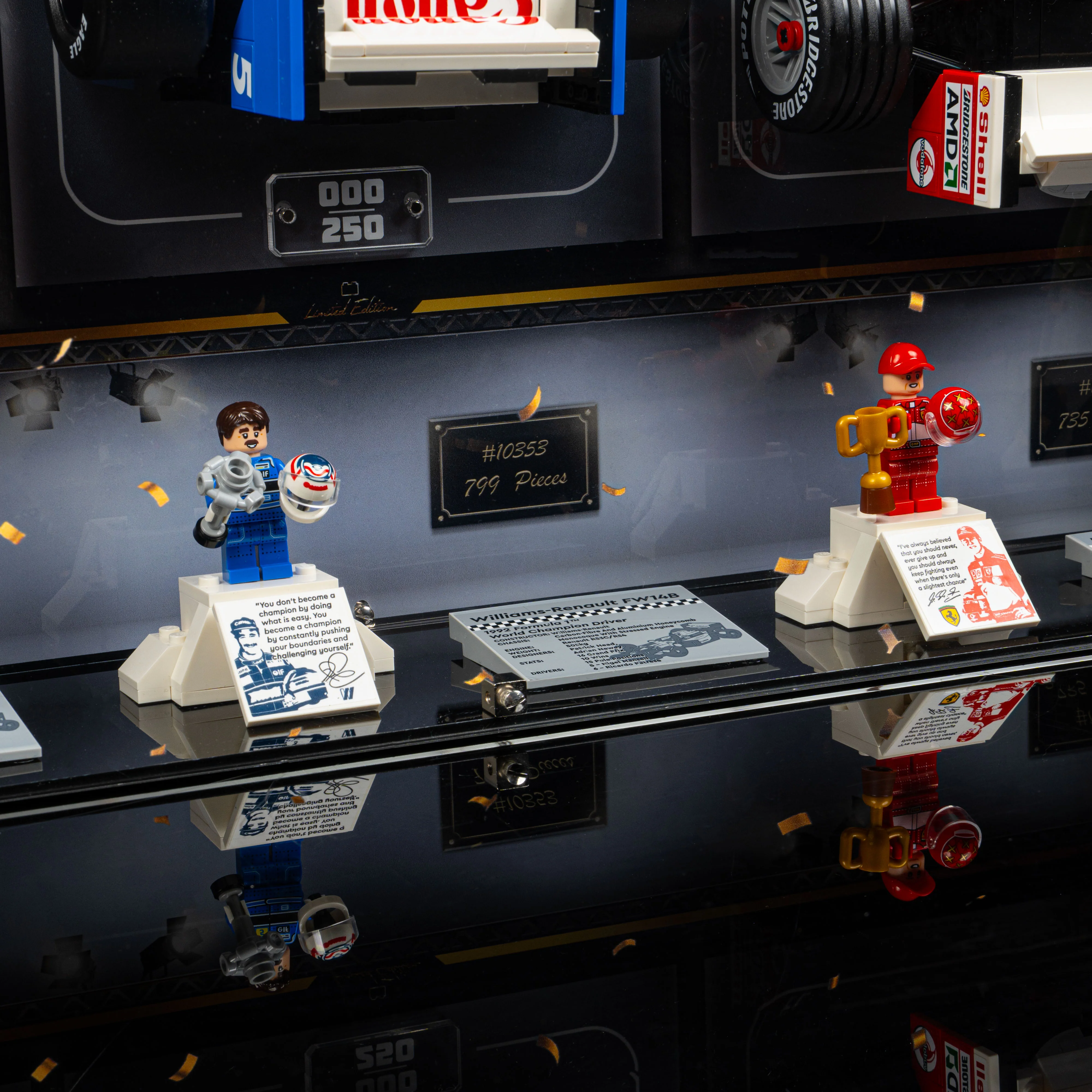 Limited Edition Wall Mountable Display Case for LEGO® Icons: F1 Legends (10330, 10353, 11375) - Image 6