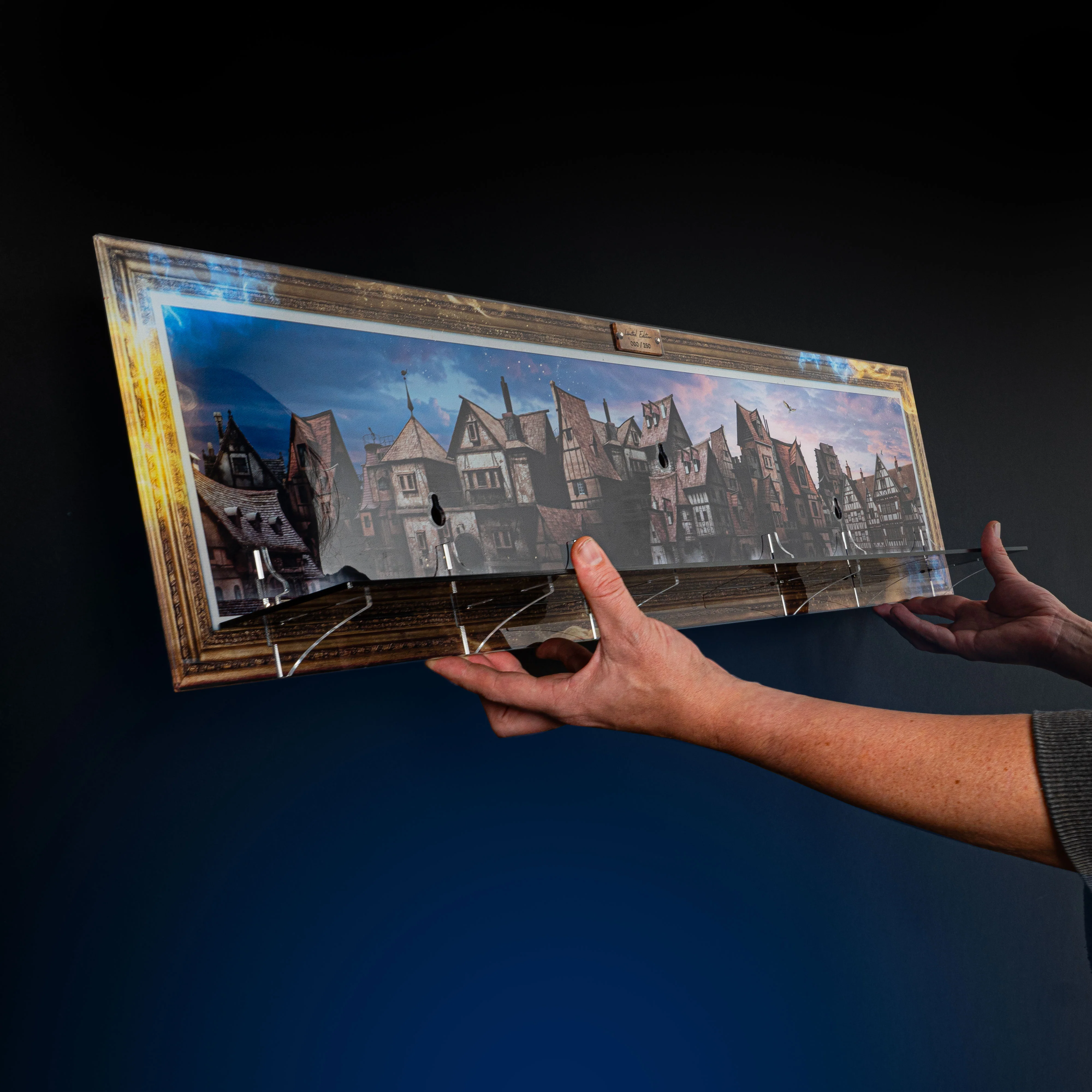 Limited Edition Wall Mounted Display Stand for LEGO® Harry Potter: Diagon Alley Wizarding Shops (76444) - Image 6