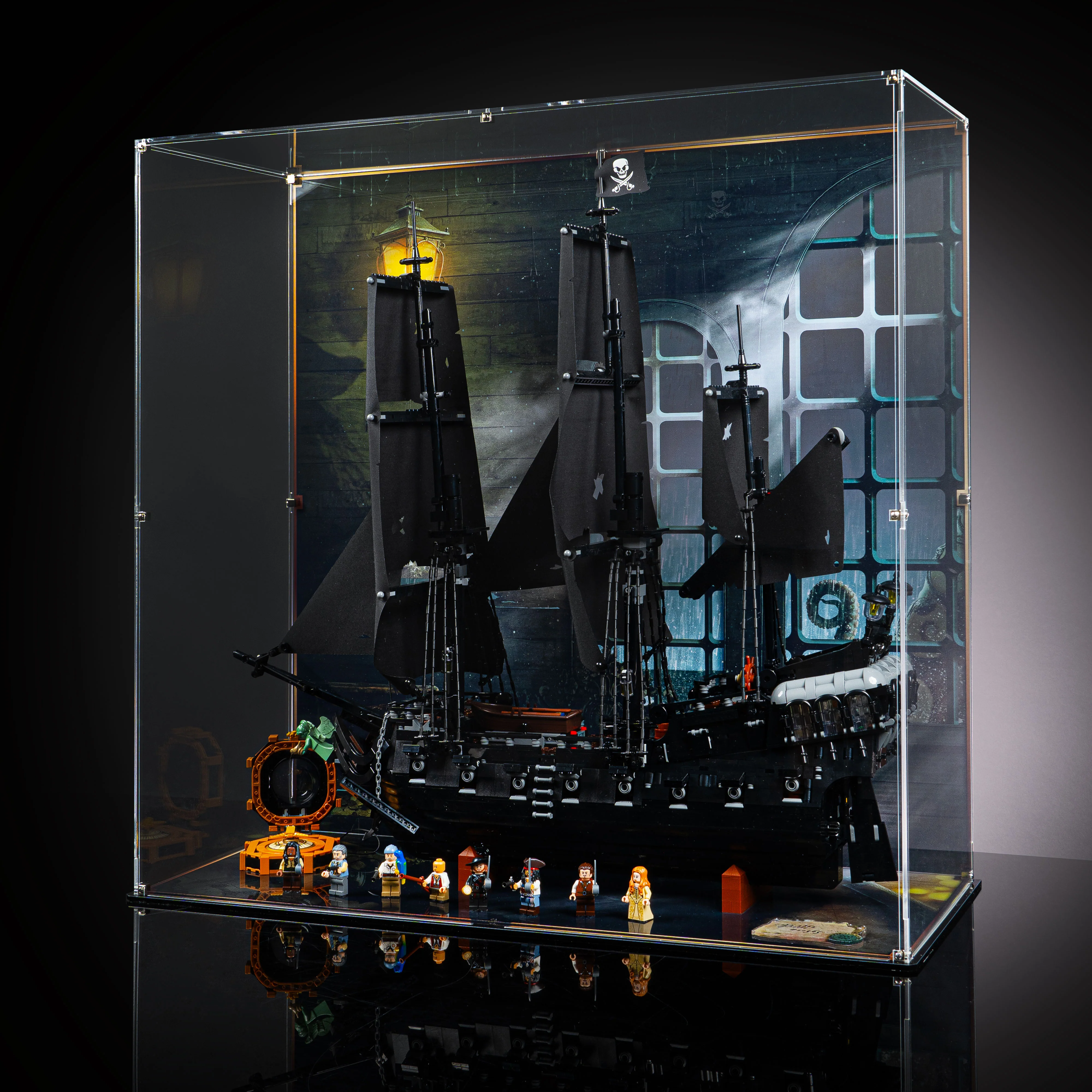 Limited Edition Display Case for LEGO® Icons: Captain Jack Sparrow's Pirate Ship (10365) - Image 7