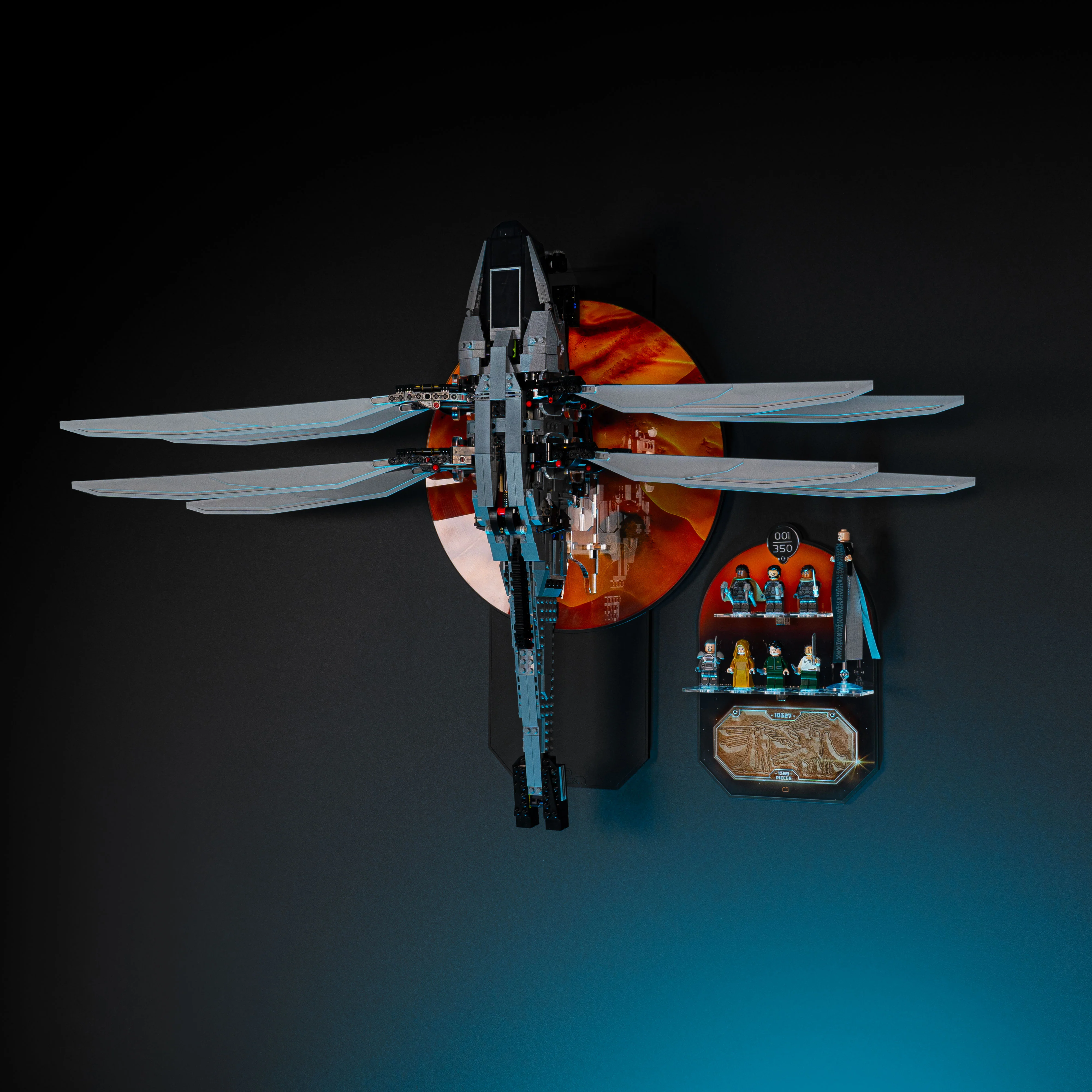Limited Edition Wall Mount for LEGO® Icons Dune Atreides Royal Ornithopter (10327) - Image 6