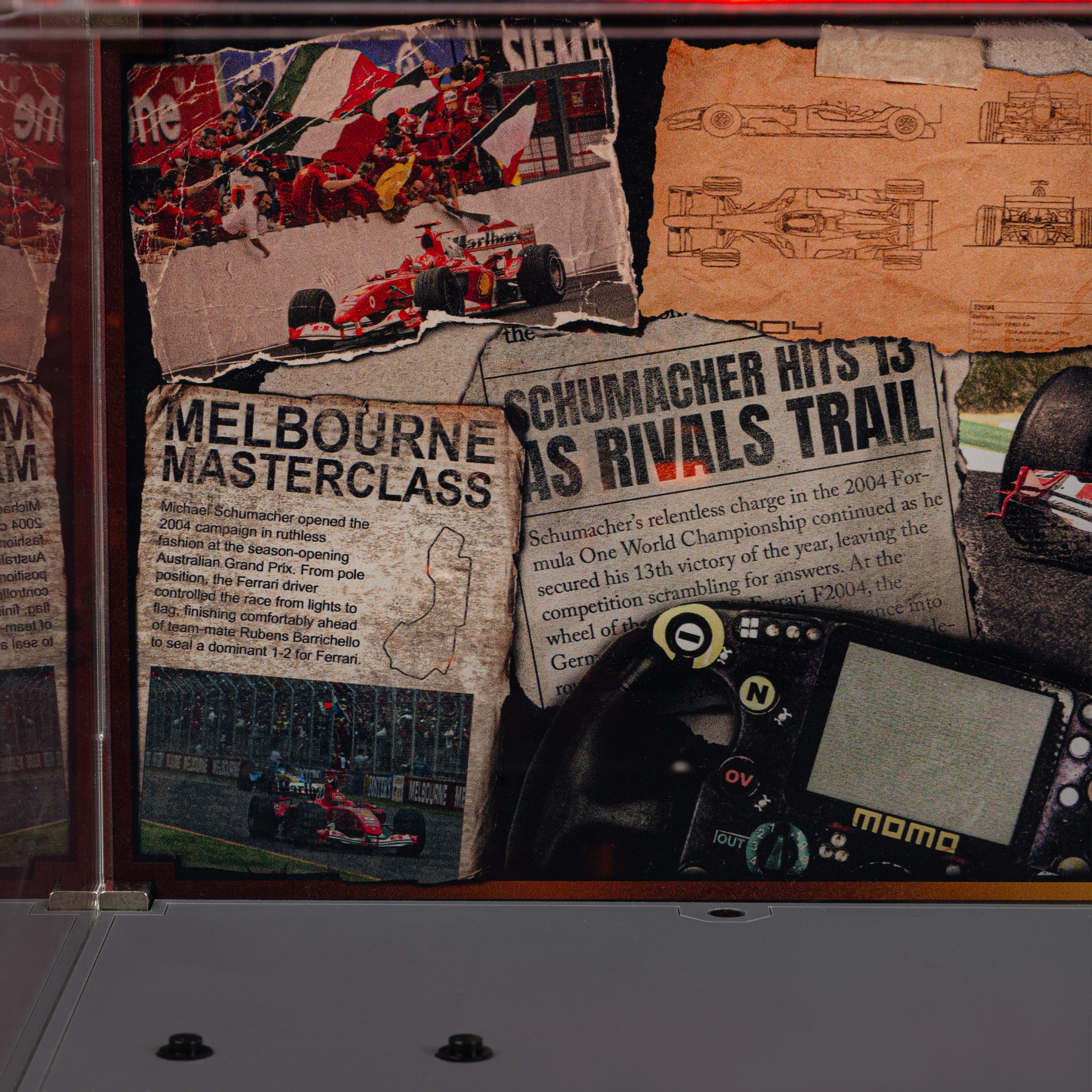 Limited Edition Display Case for LEGO® Icons: Ferrari F2004 & Michael Schumacher (11375) - Image 10